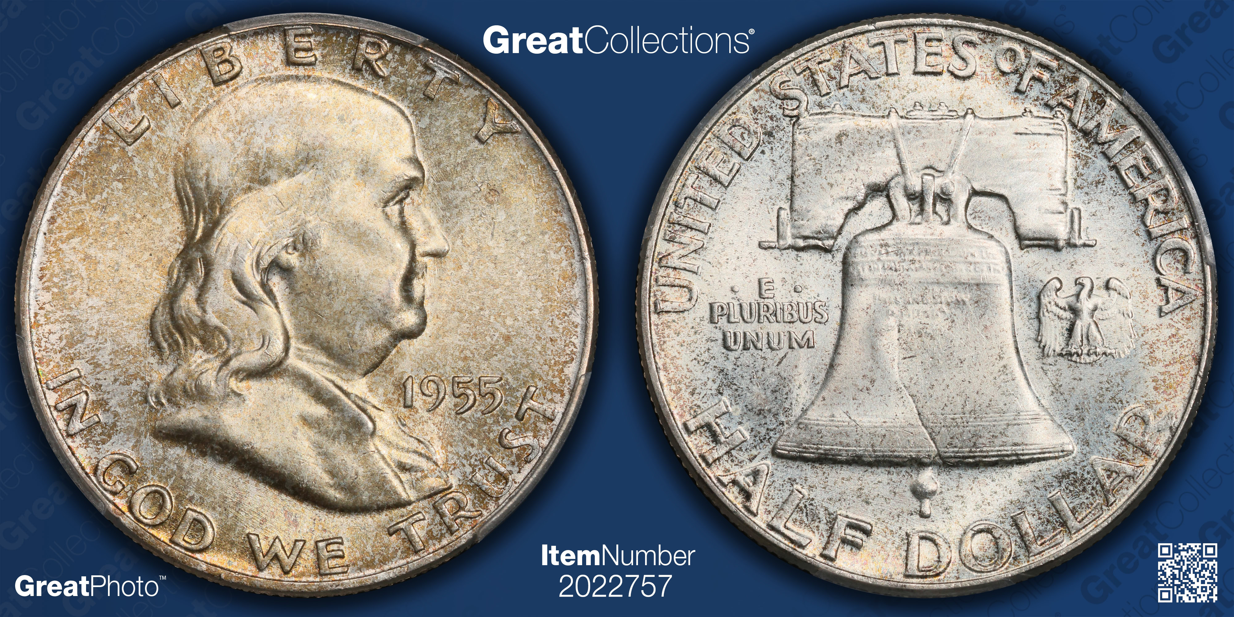 1955 Franklin Half Dollar Bugs Bunny FS-401 PCGS MS-65 FBL (Item