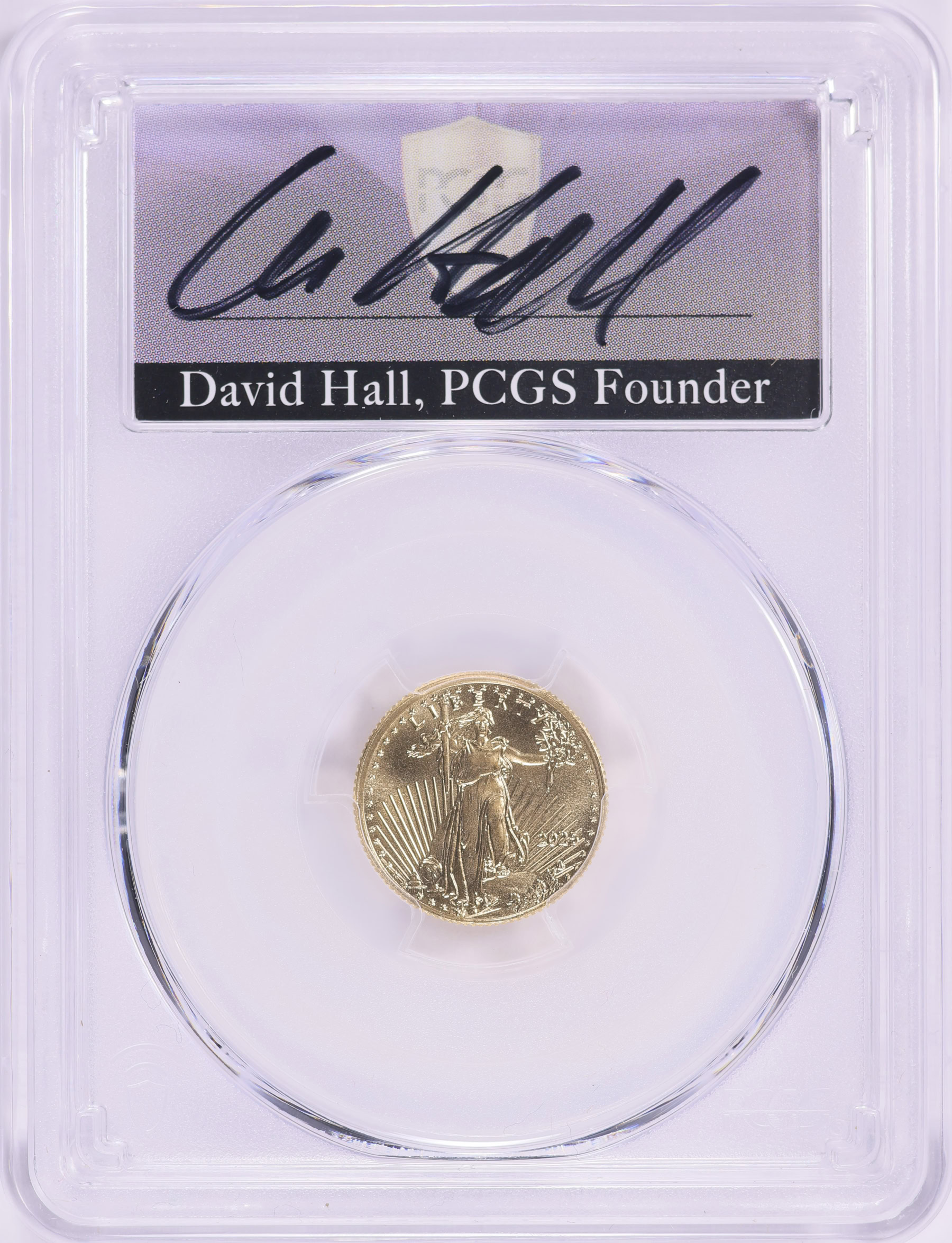 2025 $5 Tenth-Ounce Gold American Eagle First Day of Issue PCGS PCGS MS ...