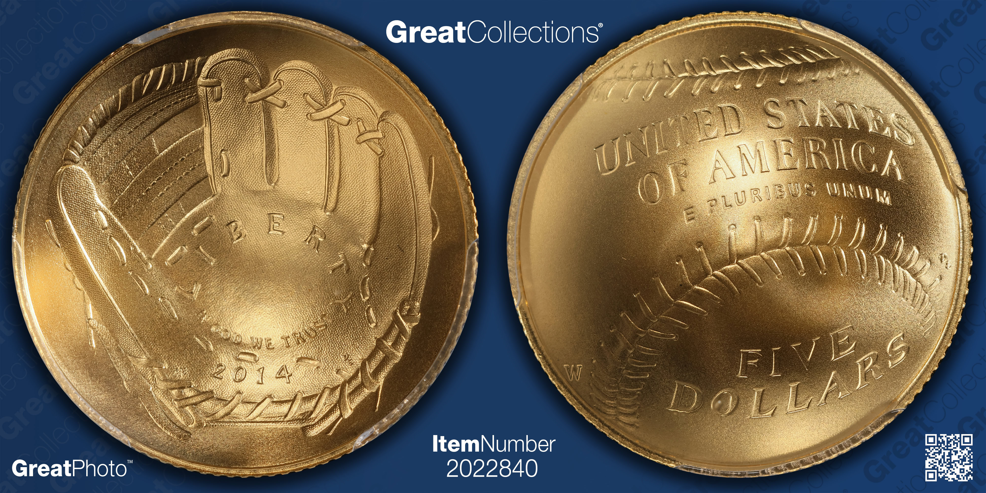 2014-W Baseball Hall of Fame Gold $5 PCGS MS-70 (Cal Ripken Jr Signed ...