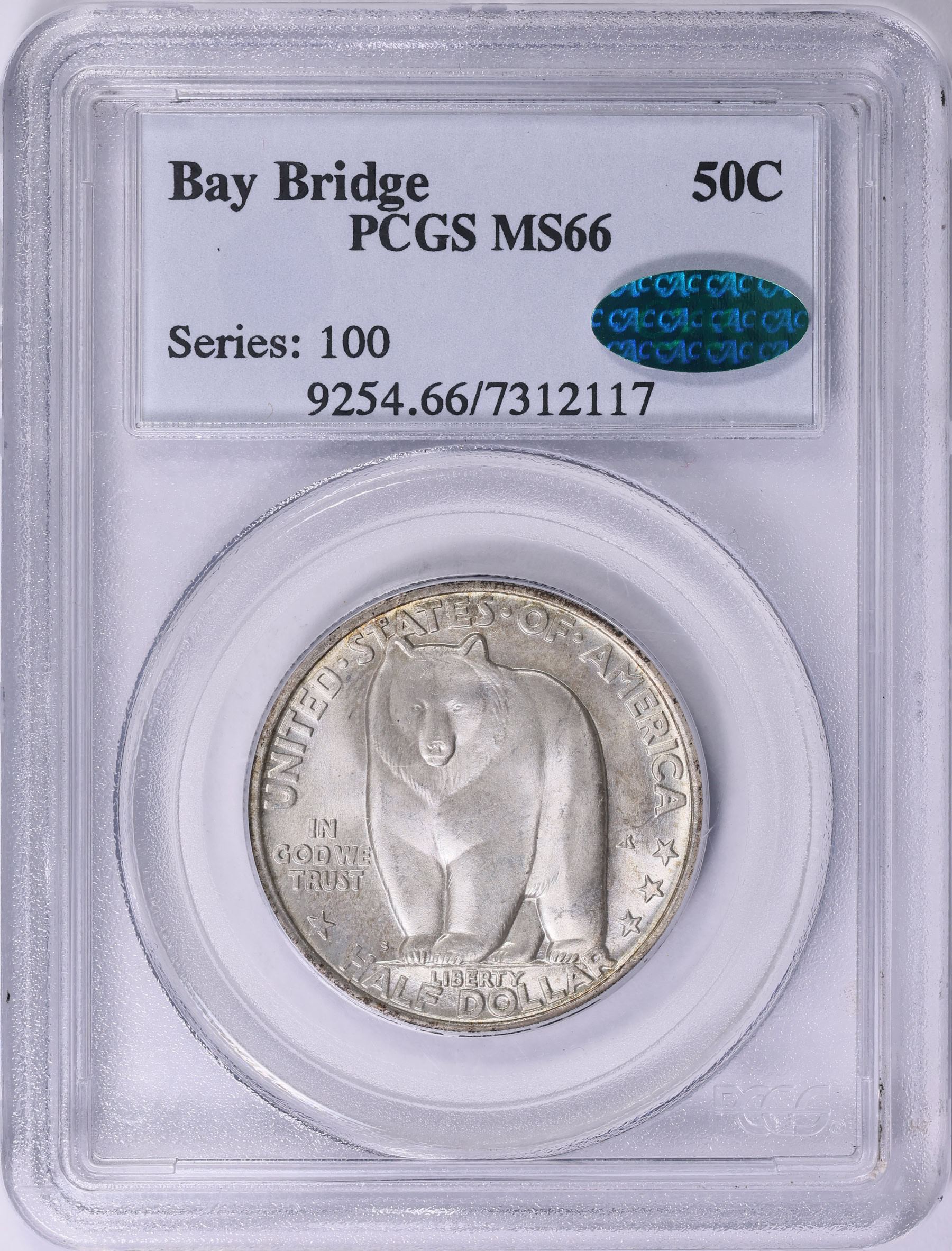1936-S San-Francisco-Oakland Bay Bridge Opening Half Dollar PCGS