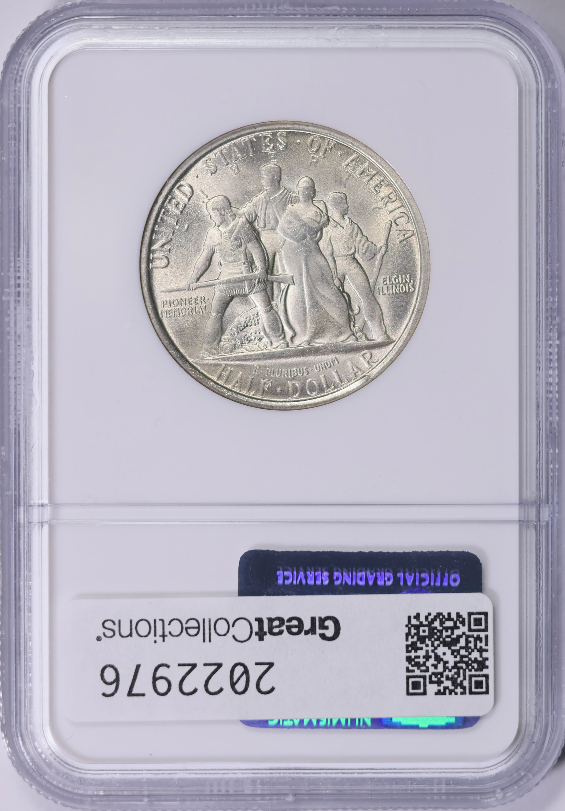 1936 Elgin, Illinois, Centennial Half Dollar NGC MS-64 (CAC Green