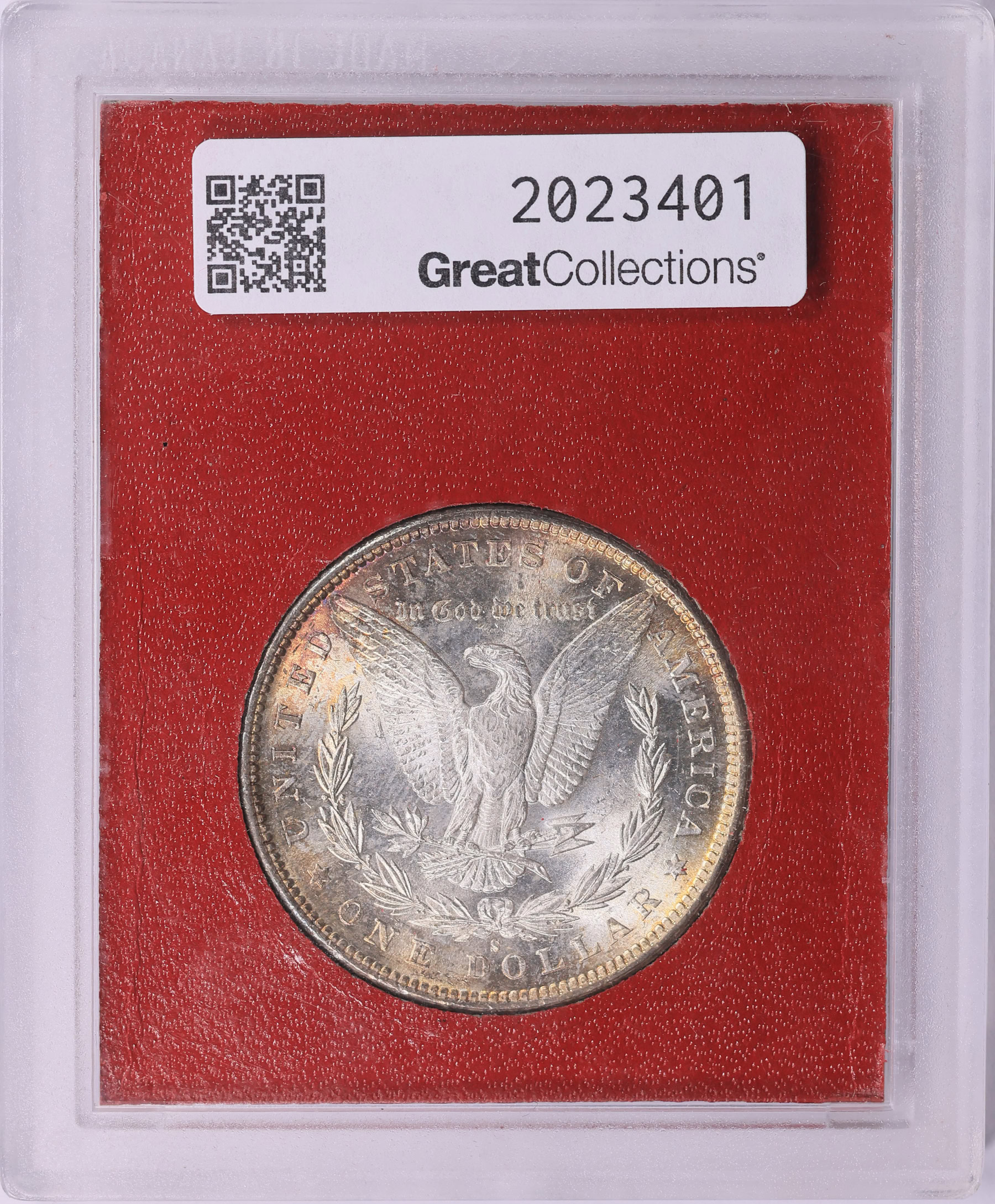 1881-S Morgan Silver Dollar MS-65 (Paramount Red Holder) (Toned) | Cert ...