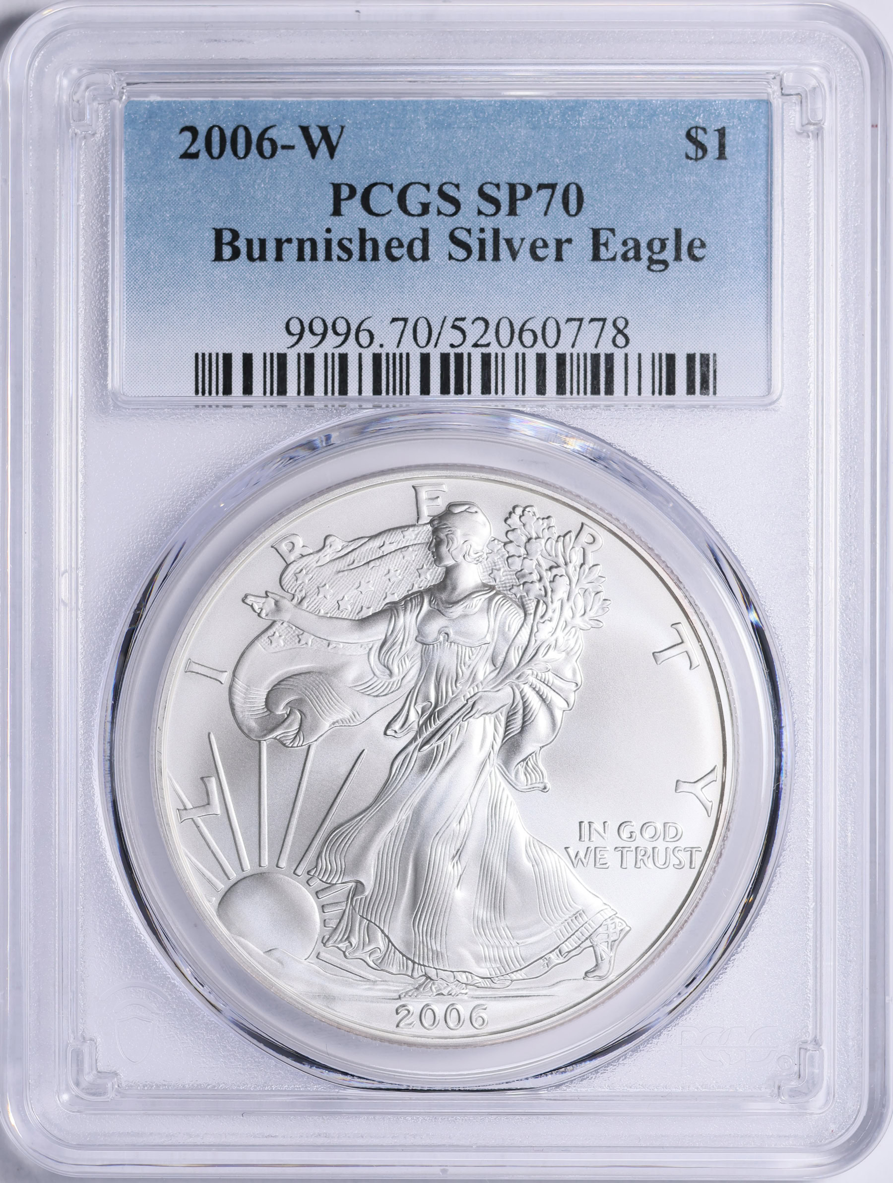 2006-W $1 Silver Eagle Burnished PCGS SP-70 (Item 2024284