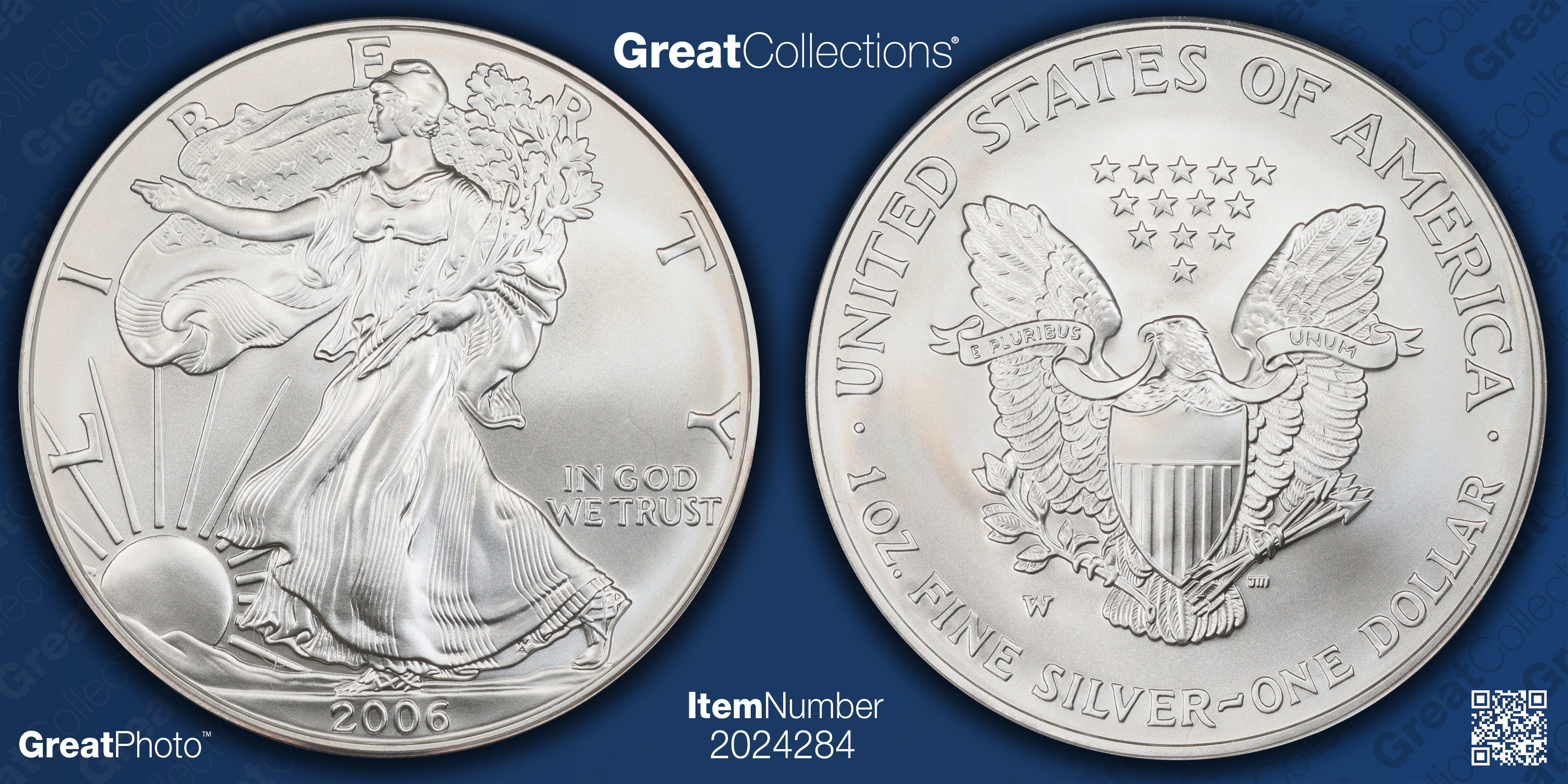 2006-W $1 Silver Eagle Burnished PCGS SP-70 (Item 2024284