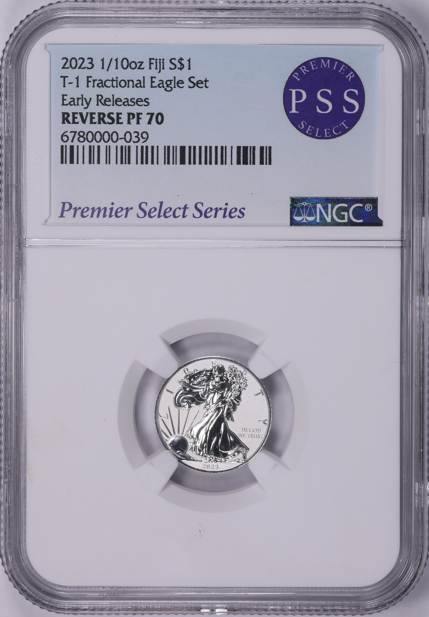 Fiji 2023 Silver $1 1/10oz Silver Eagle Reverse Proof Early