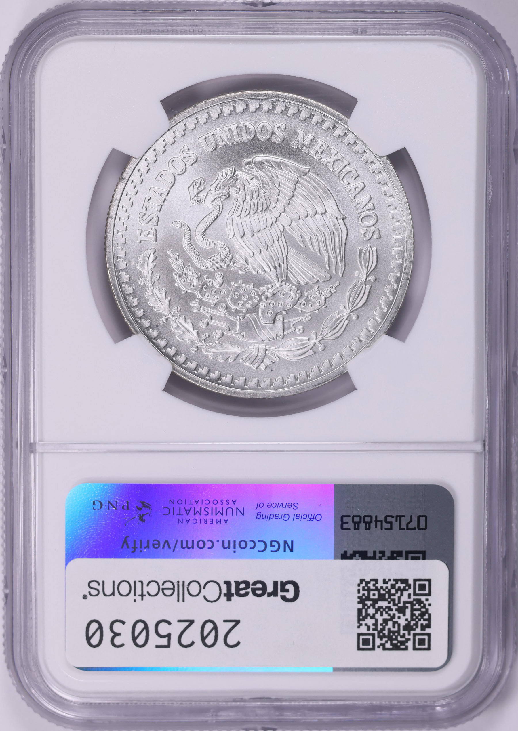 Mexico 1993-Mo Silver Onza Libertad KM-494.4 NGC MS-69 (Item