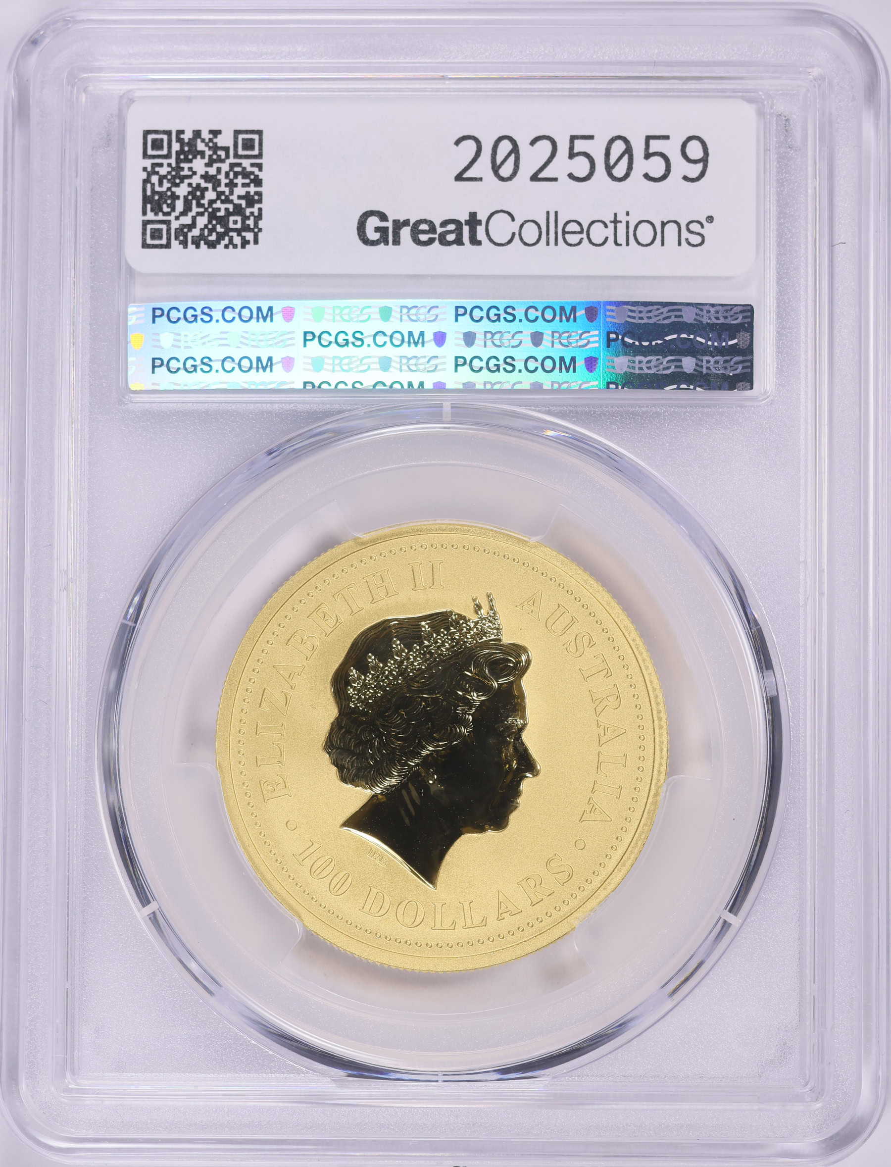 Australia 2000 Gold $100 Lunar Series, Year of the Dragon KM-528