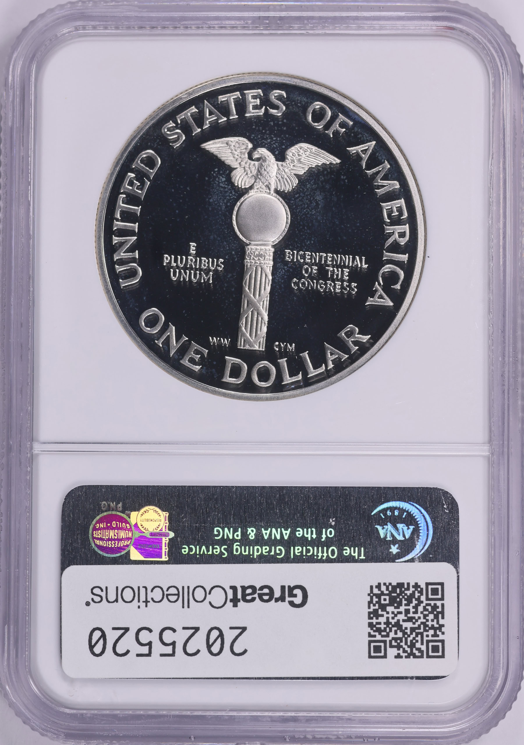 1989-S Congress Bicentennial Silver Dollar NGC Proof-69 UC (Item