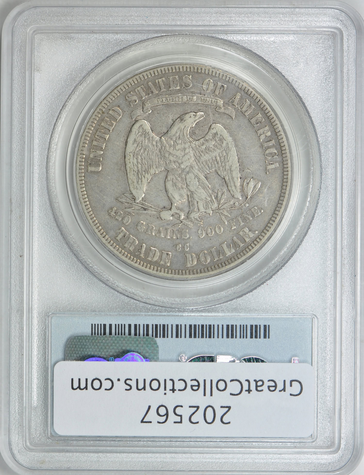 1877-CC Trade Silver Dollar PCGS VF-20 (Item 202567