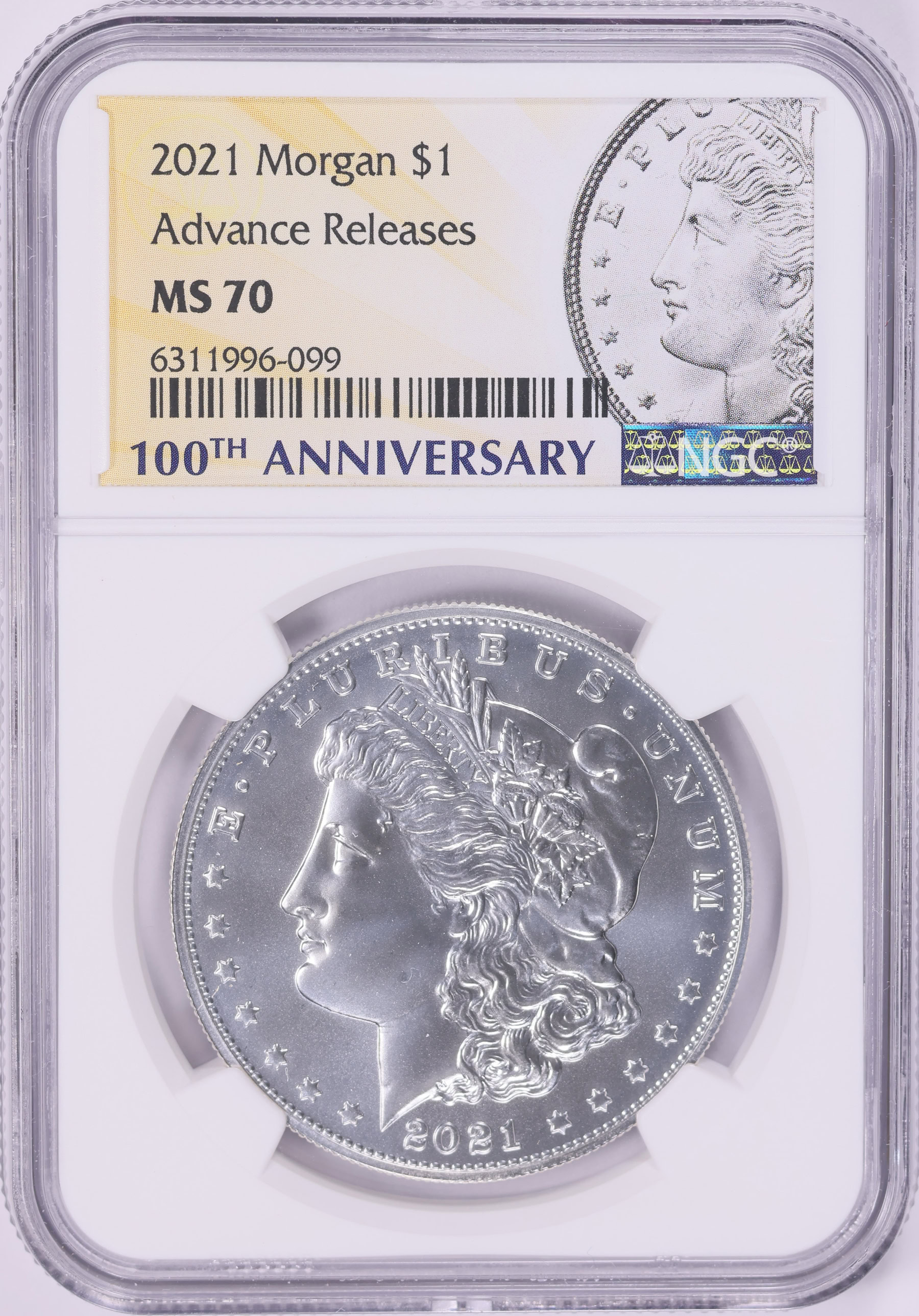 2021 Morgan Silver Dollar 100th Anniversary Advance Releases NGC