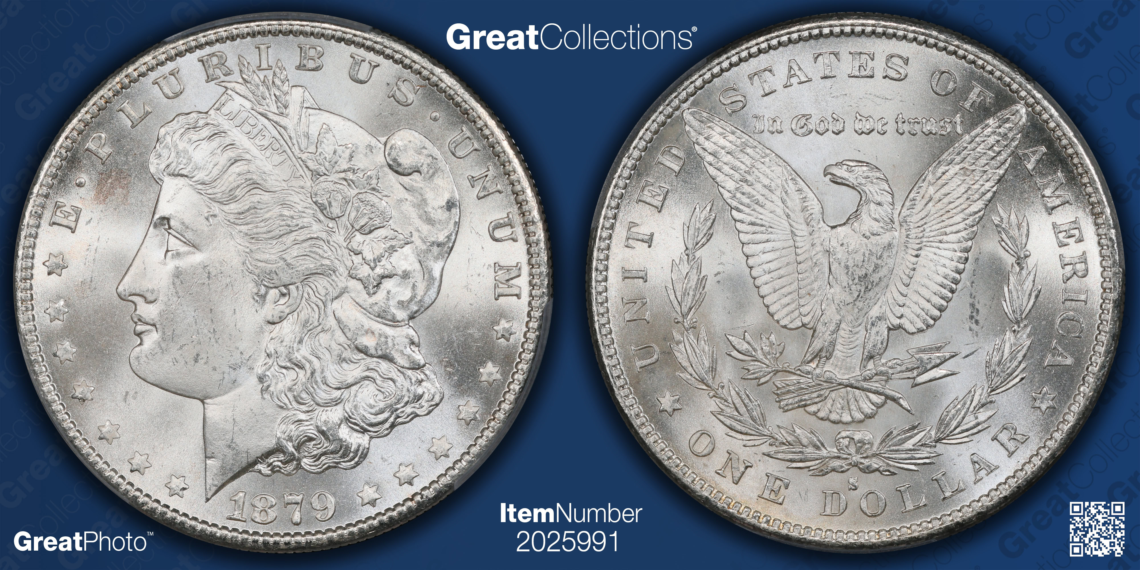 1879-S Morgan Silver Dollar PCGS MS-65 (Item 2025991