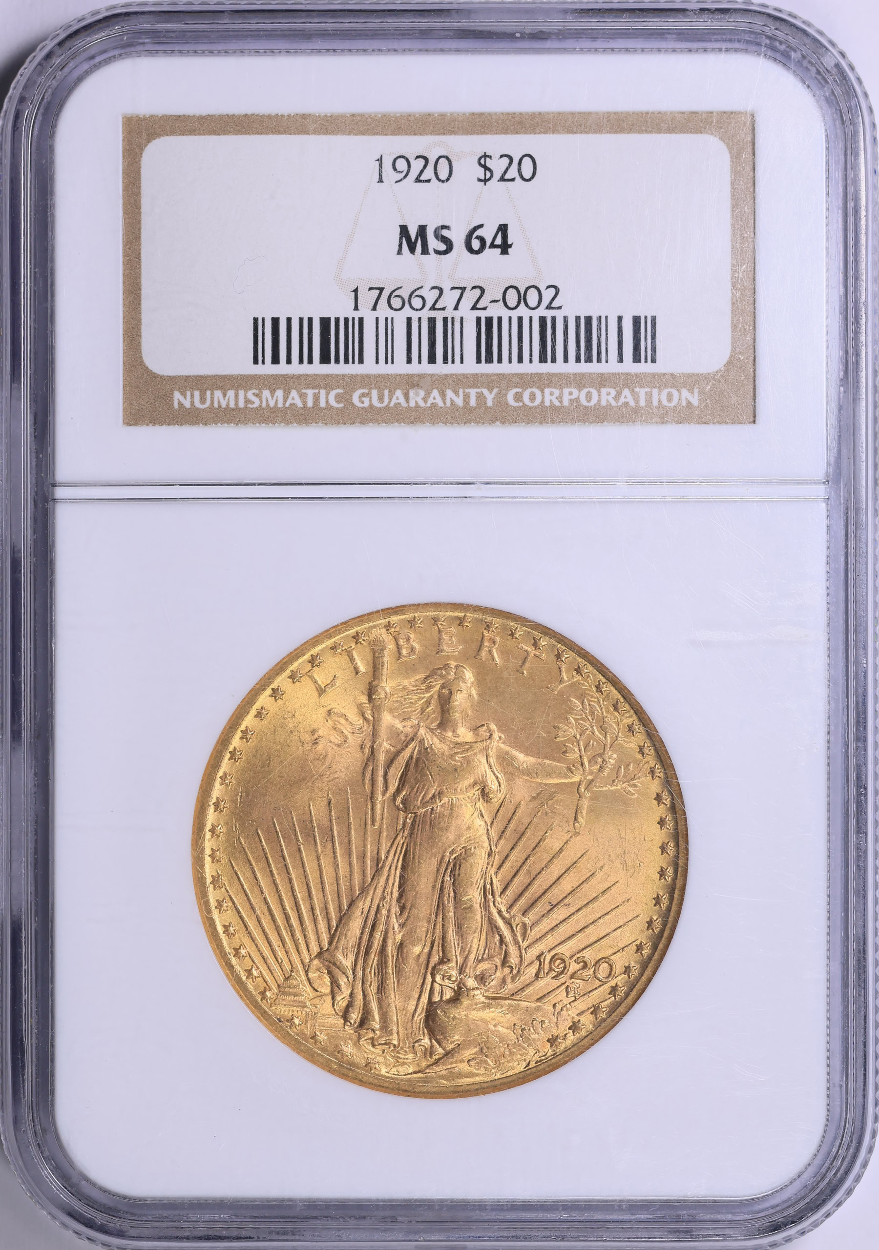 1920 Saint-Gaudens Gold Double Eagle NGC MS-64 (Item 2026037
