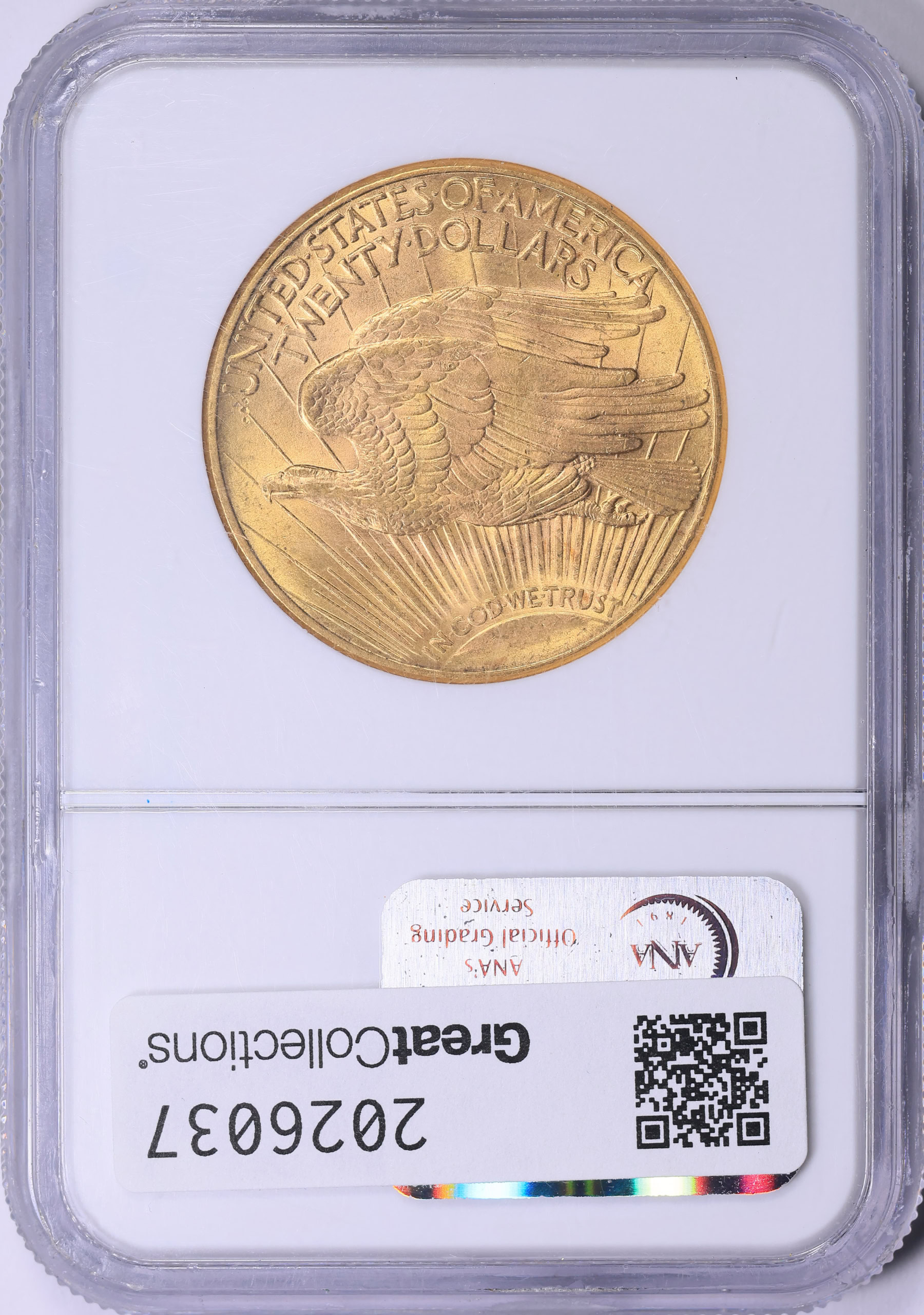 1920 Saint-Gaudens Gold Double Eagle NGC MS-64 (Item 2026037