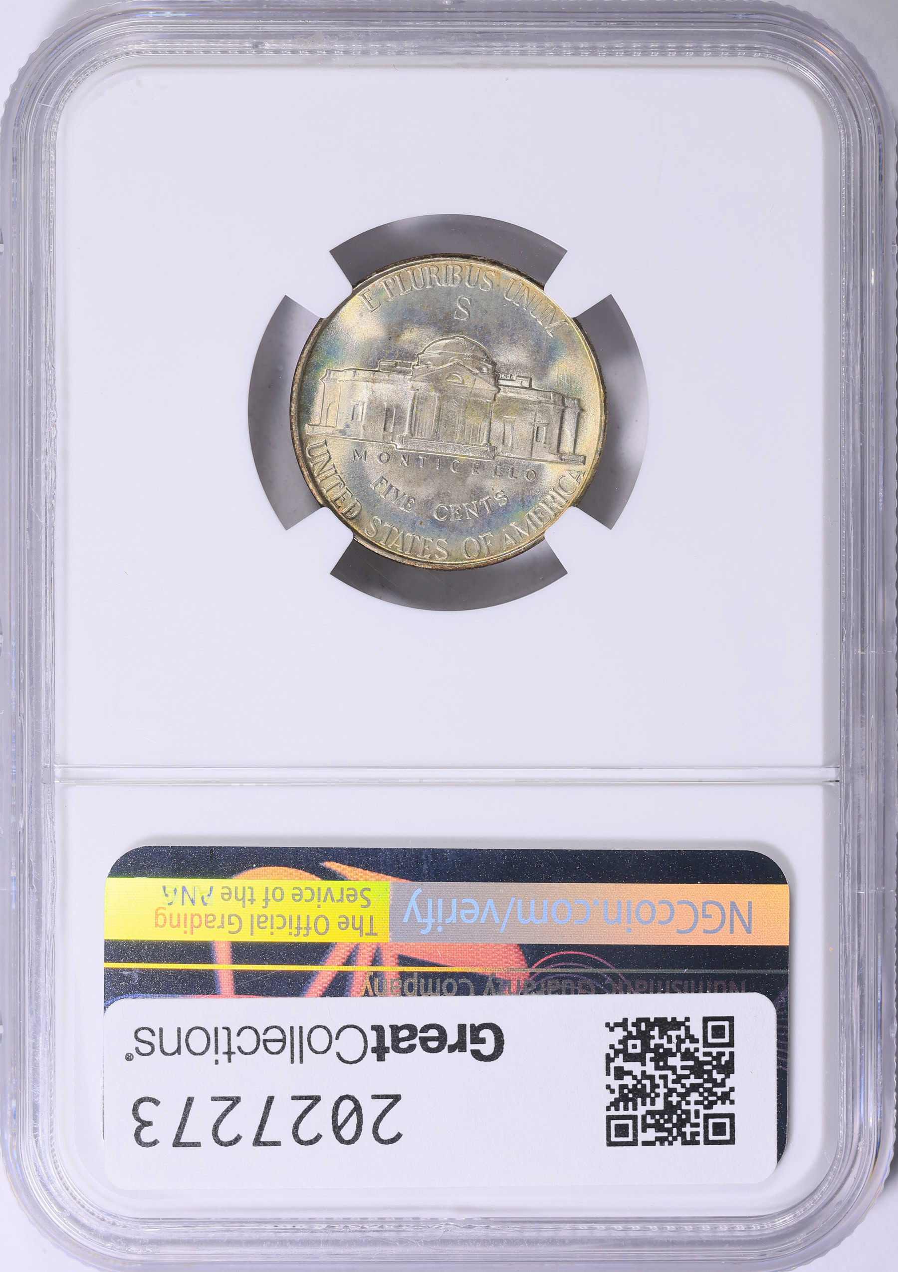 1944-S Jefferson Nickel NGC MS-67 (Toned) (Item 2027273
