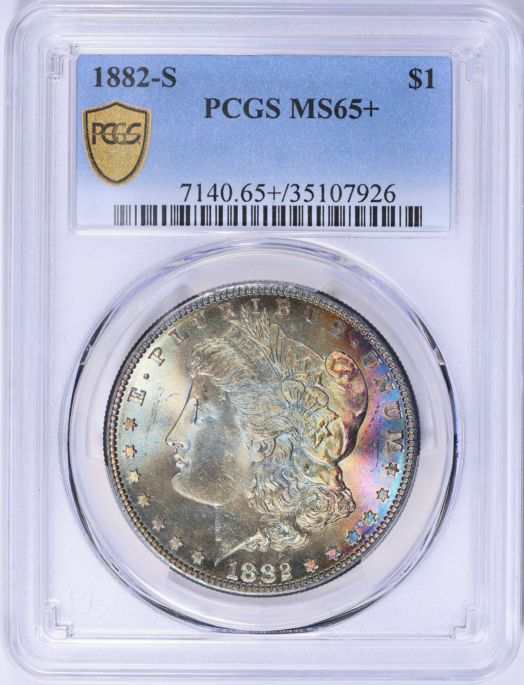 1882-S Morgan Silver Dollar PCGS MS-65+ (Toned) (Item 2029361