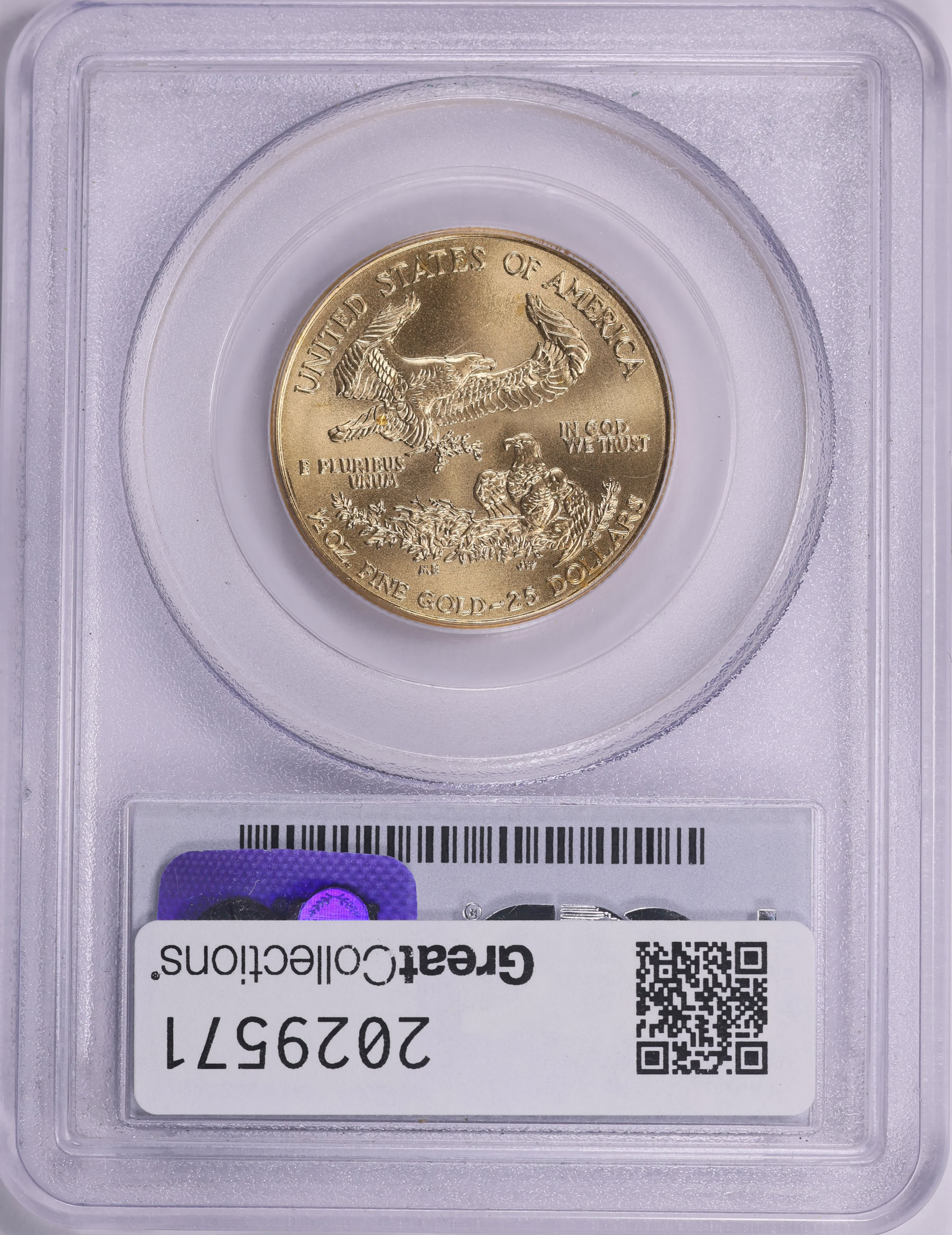 希少20471120HEADIBOO'S55 97-98AWCOLLECTION 2000 $25 Half-Ounce Gold American Eagle PCGS MS-69 (Item 2029571