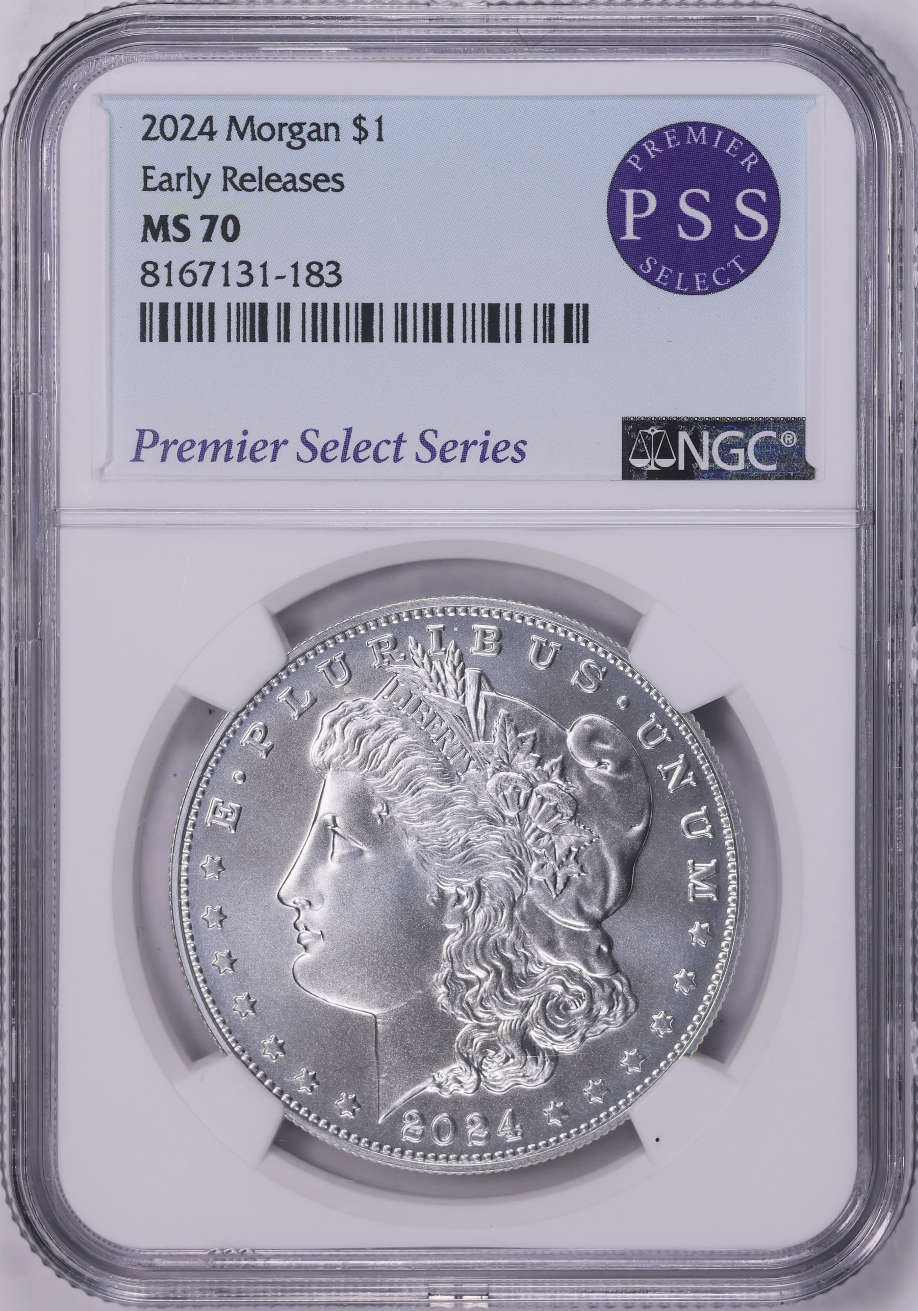 2024 Morgan Silver Dollar First Strike NGC MS-70 (Premier Select