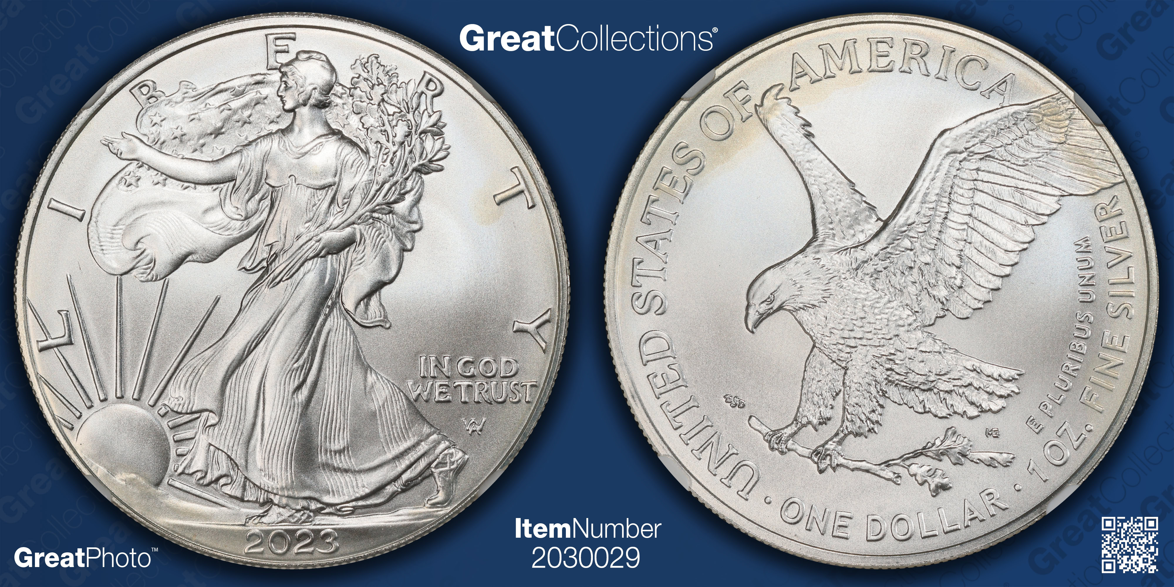 2023 $1 Silver Eagle Early Releases NGC MS-70 (Premier Select Series ...