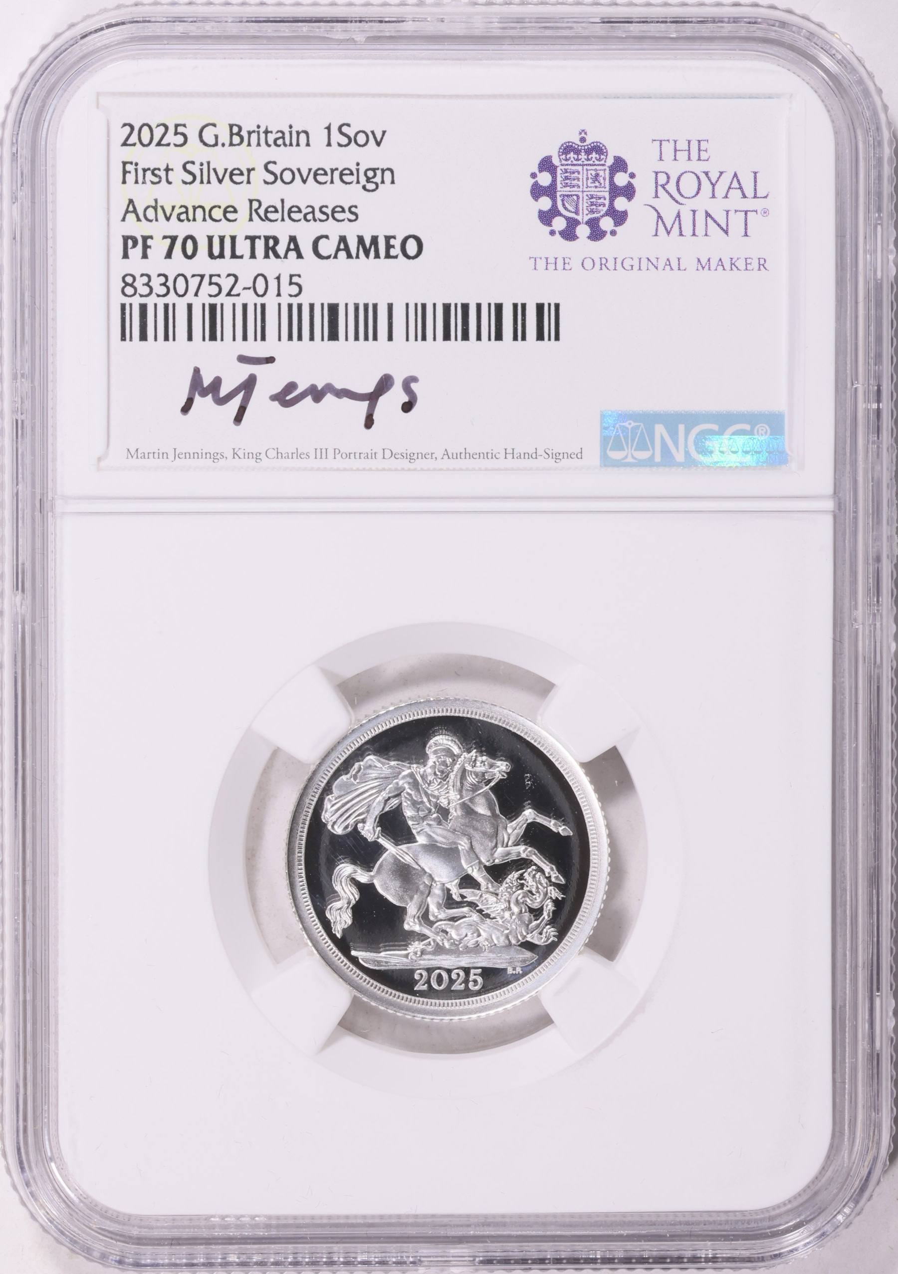Great Britain 2025 Silver Sovereign First Silver Sovereign Advanced ...