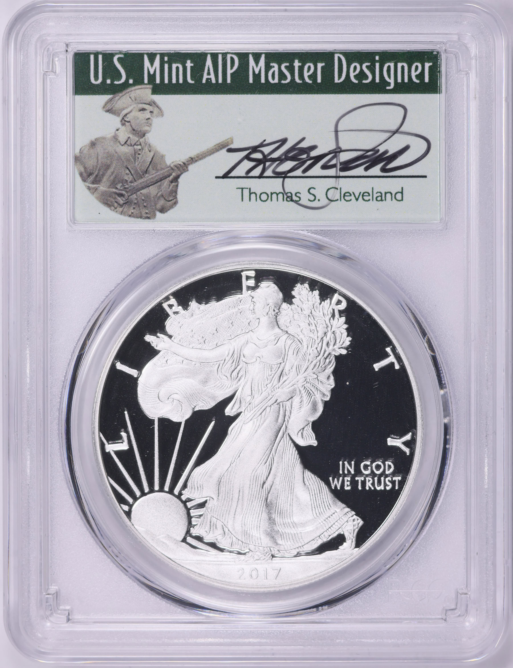 2017-W $1 Silver Eagle First Strike PCGS Proof-70 DCAM (Thomas S