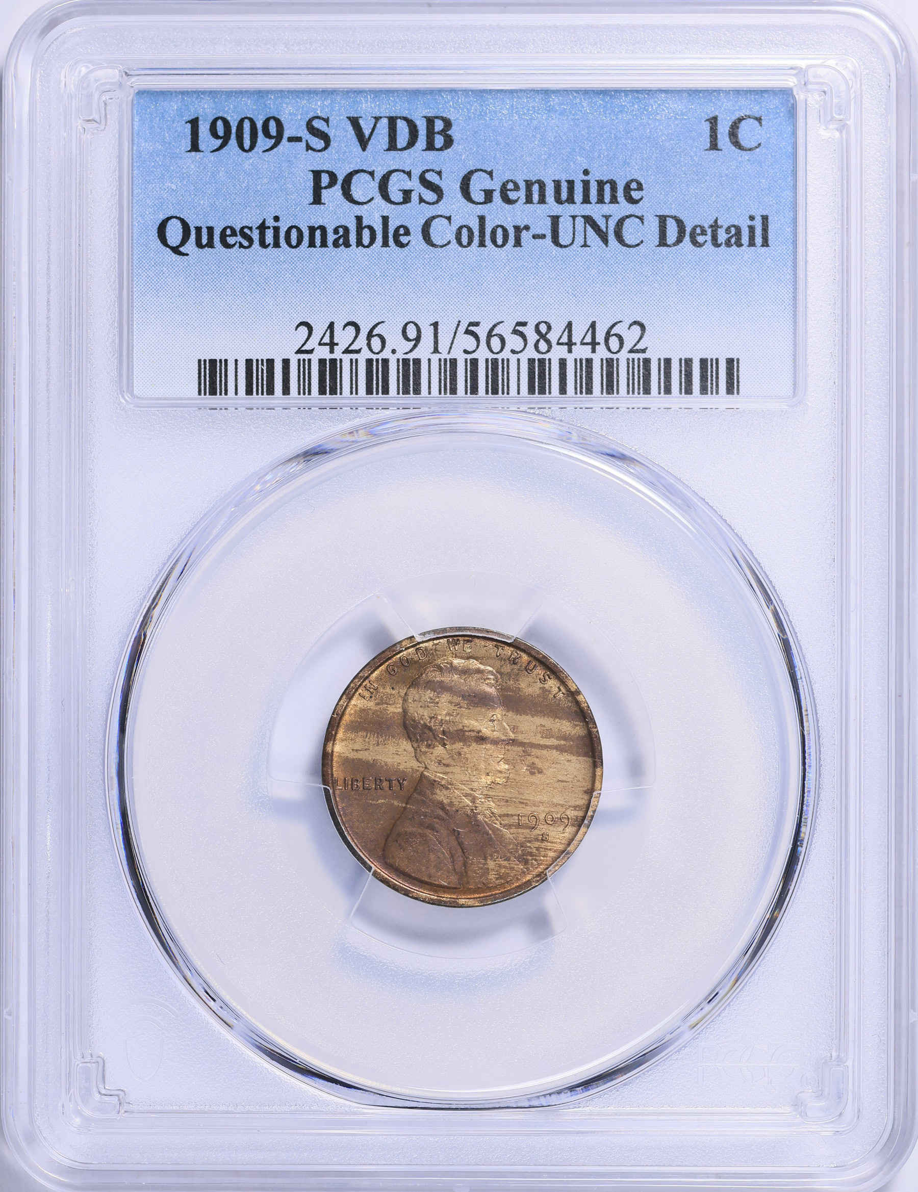 1909-S-VDB-Lincoln-Cent--Questionable-Color-Or-A-Woody