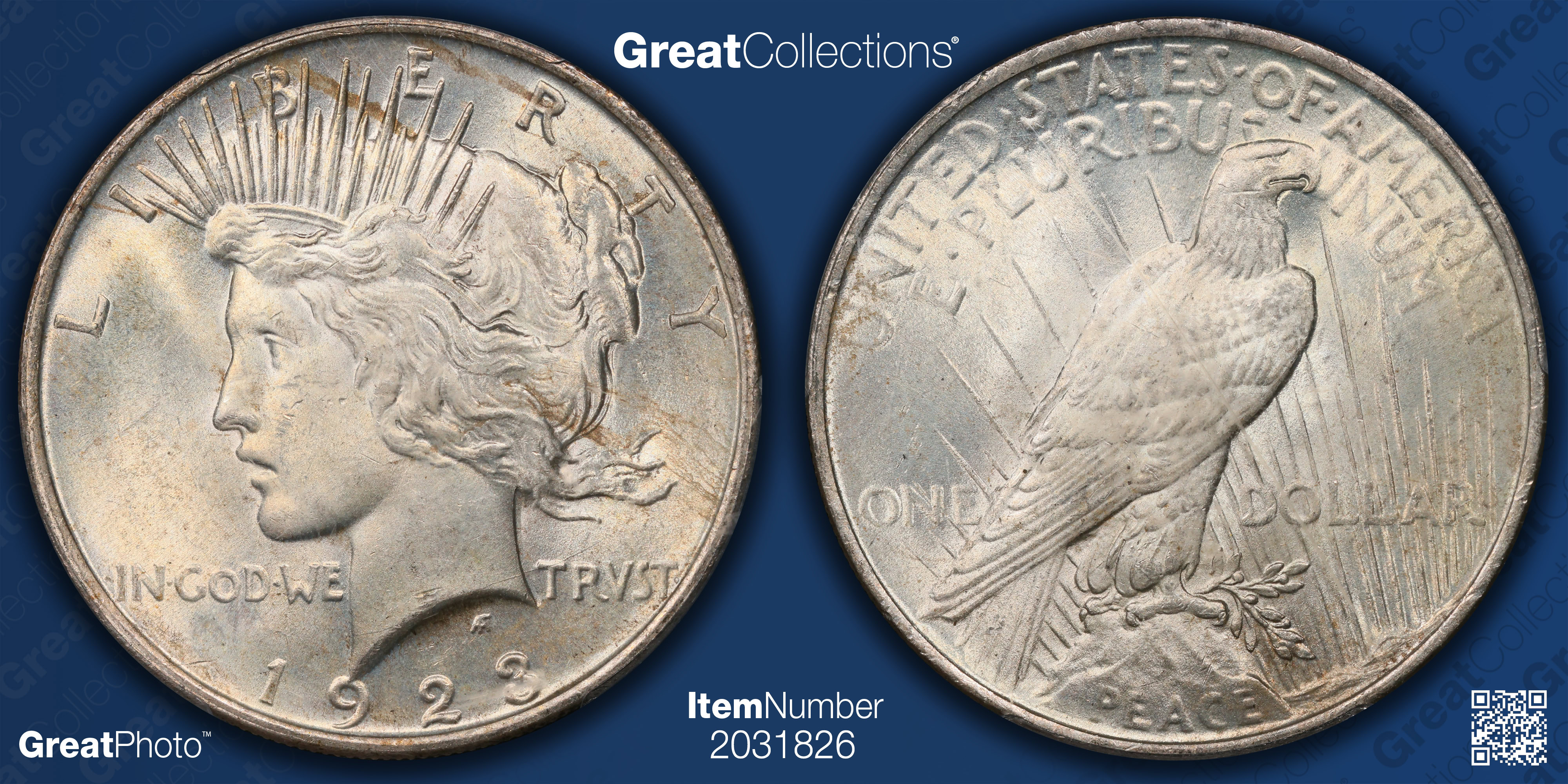 1923 Peace Silver Dollar PCGS MS-64 (Item 2031826