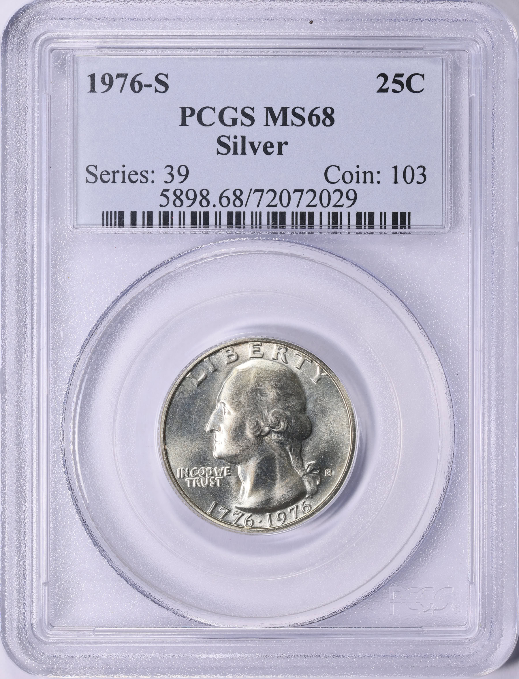 1976-S IKE PCGS MS-68 シルバー --WW1-WW2 メダルは店頭でご覧ください