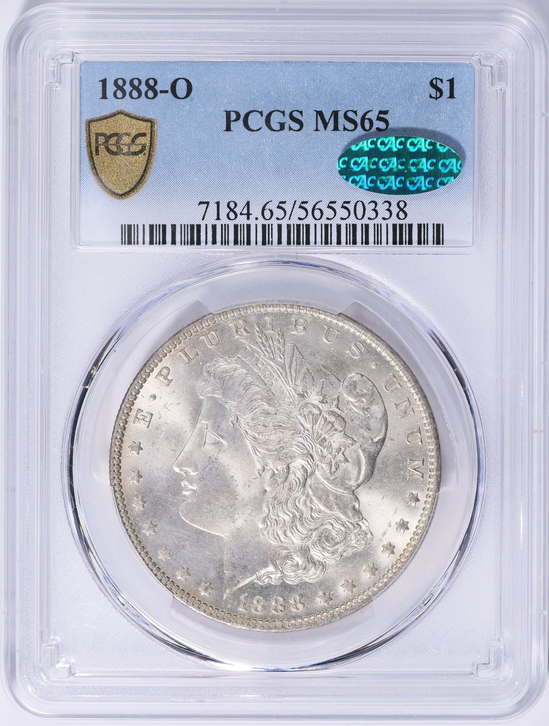 1888-O Morgan Silver Dollar PCGS MS-65 (CAC Green) (Item 2032124