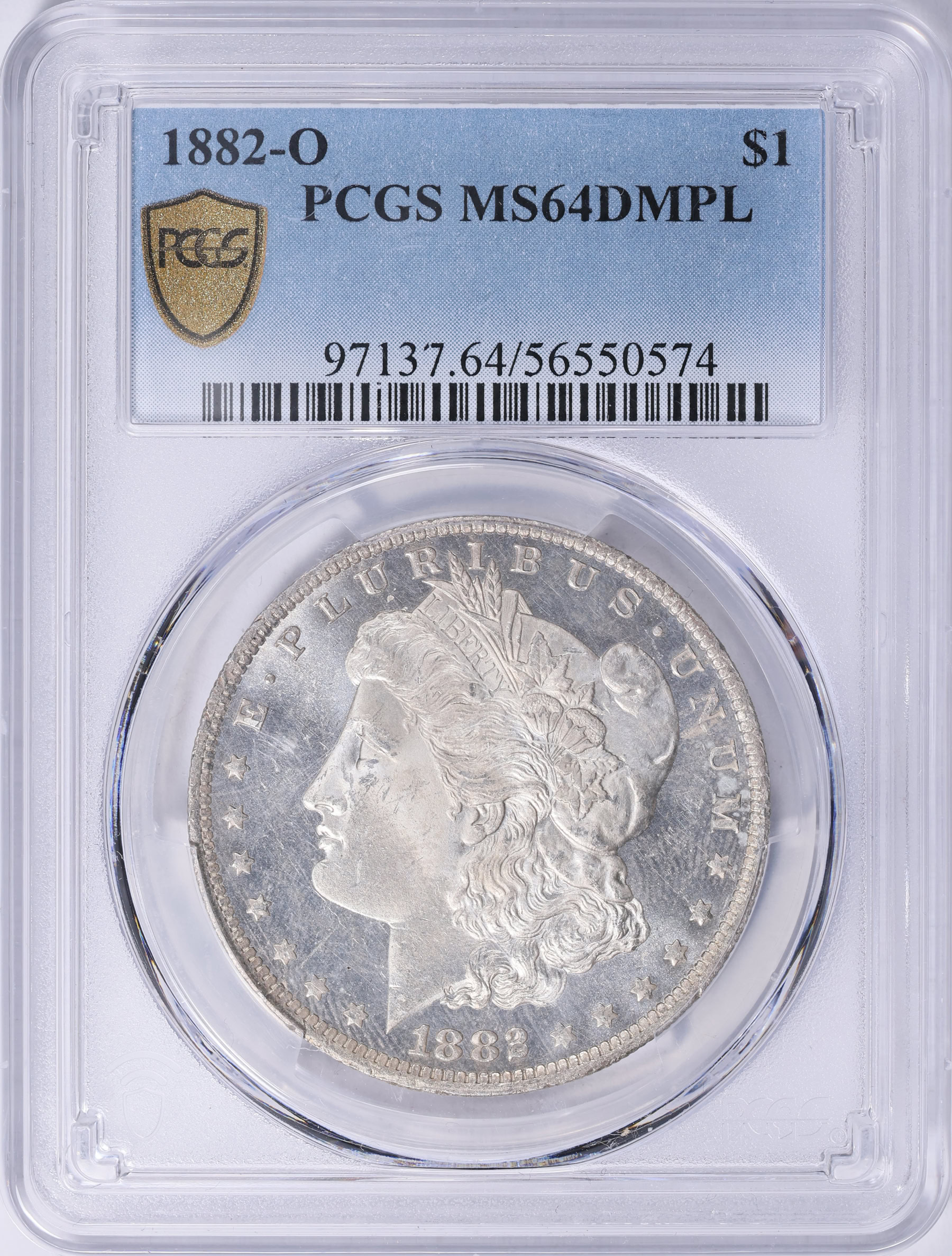 ○大型銀貨！◆CHINA .Ｓilver pcgs MS64ドラゴン 1882-O Morgan Silver Dollar PCGS MS-64 DMPL (Item 2032181
