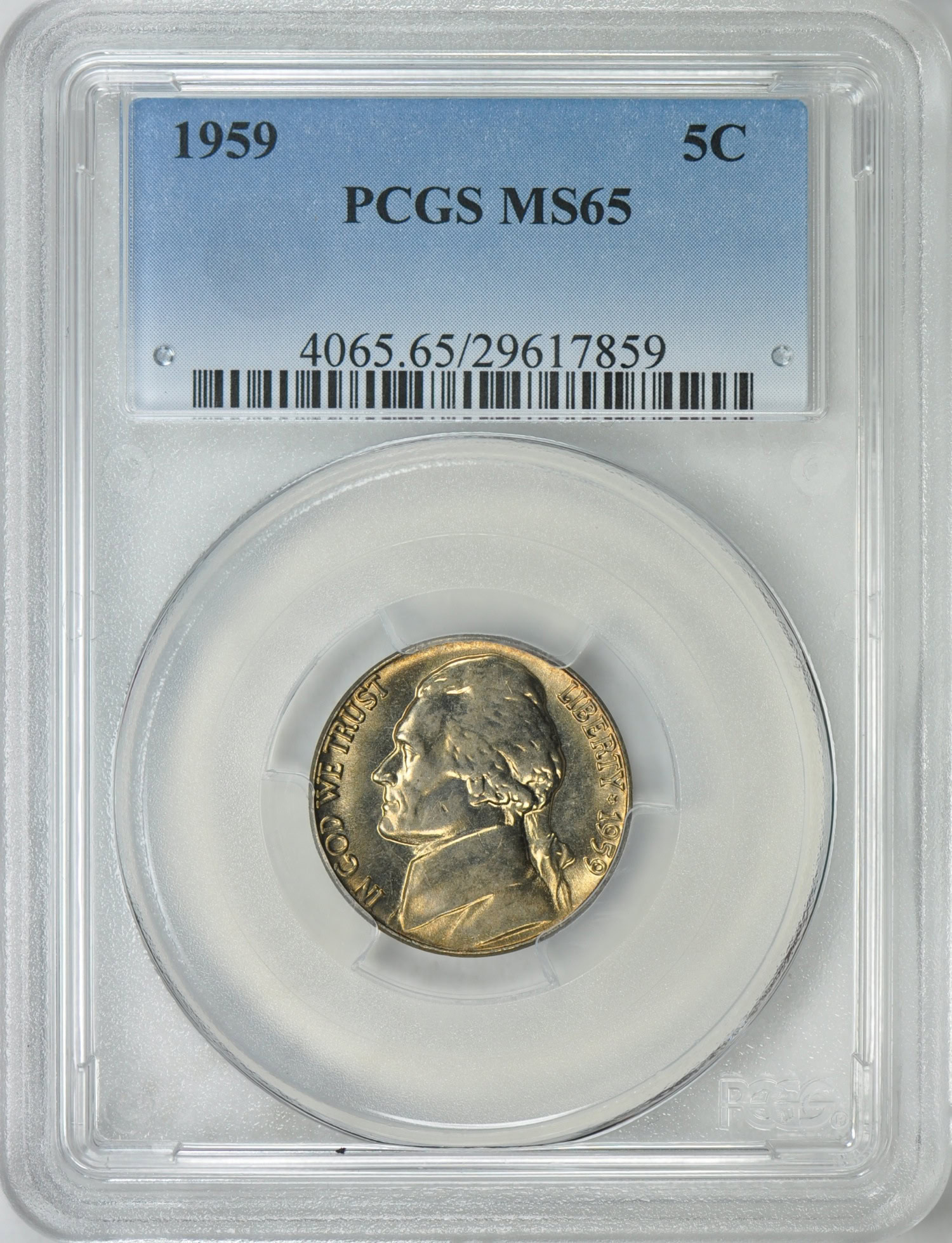 1959 Jefferson Nickel PCGS MS-65 (Item 203257) | GreatCollections