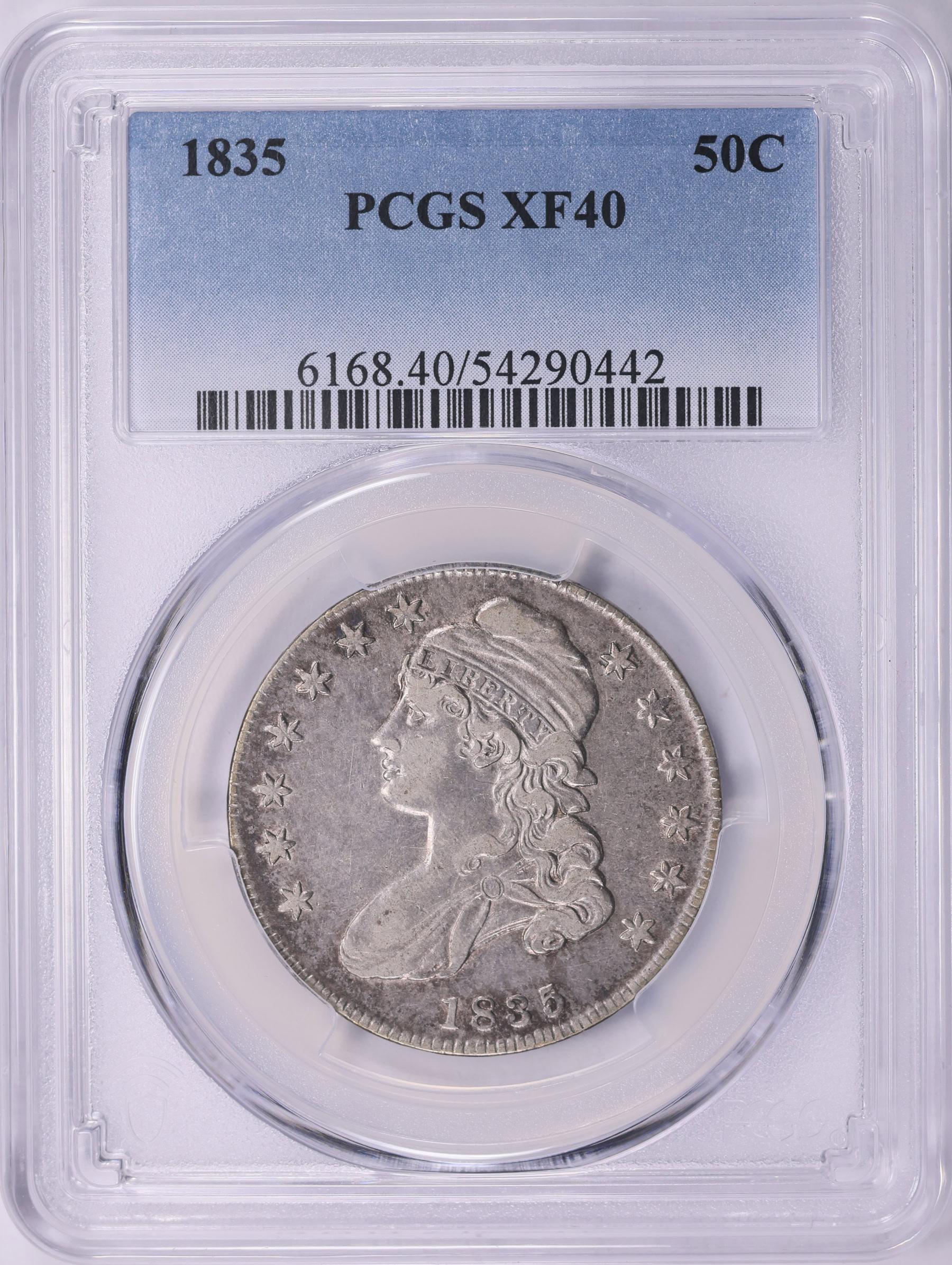 1835 Capped Bust Half Dollar PCGS XF-40 (Item 2032587