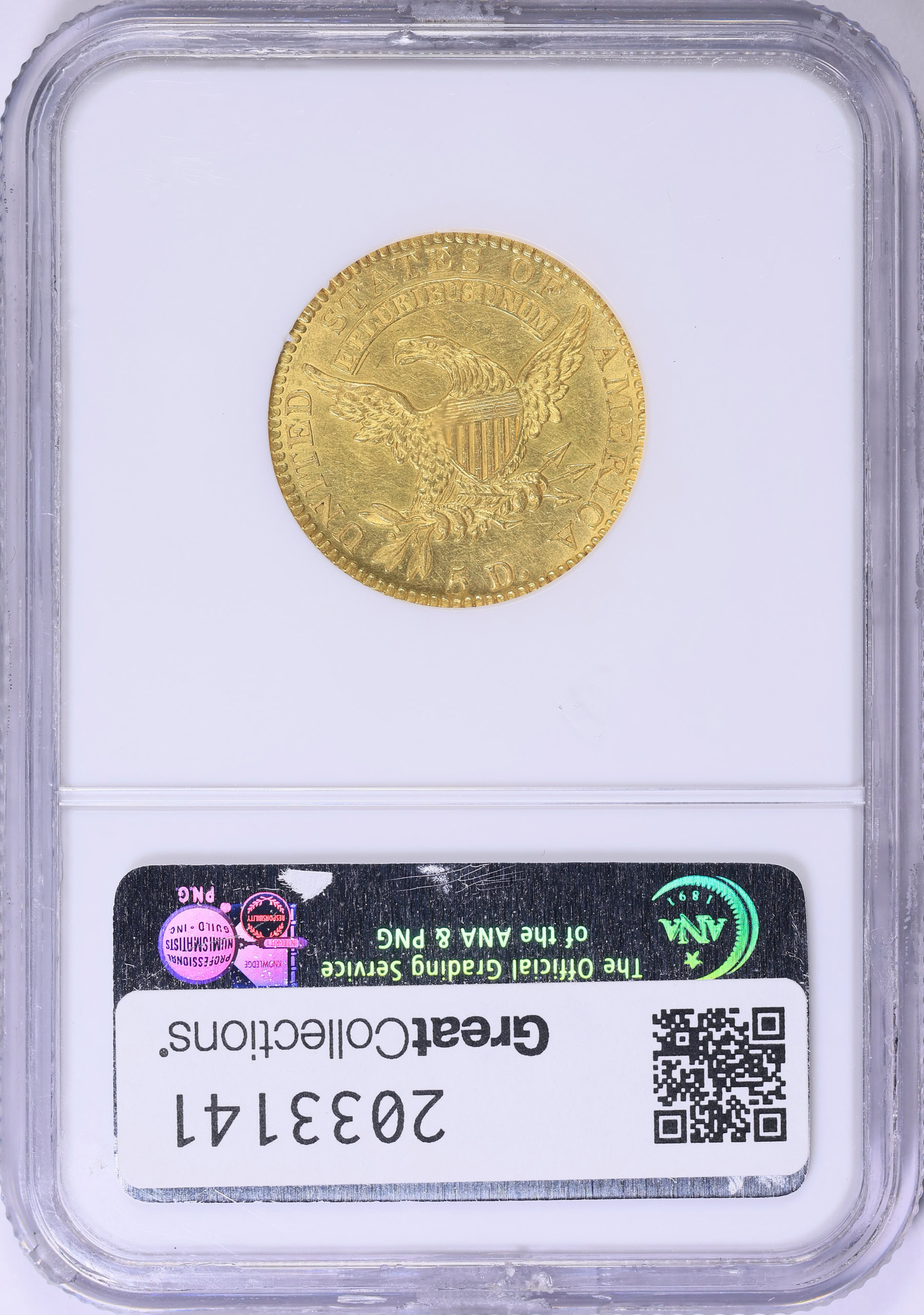 1818 Capped Head Gold Half Eagle NGC MS-62 (Item 2033141