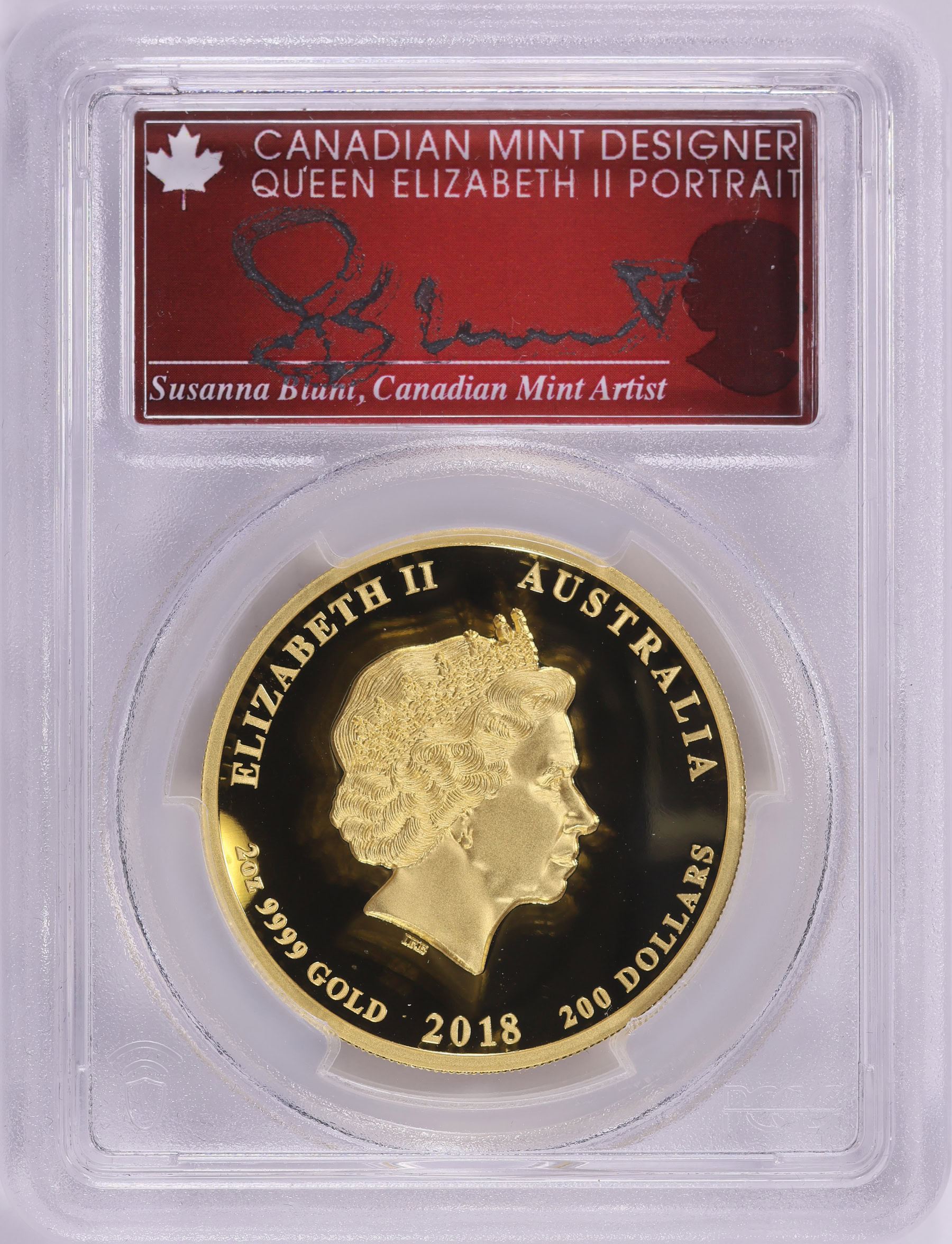 Australia 2018-P Gold $200 End of WWI 100th Anniversary High