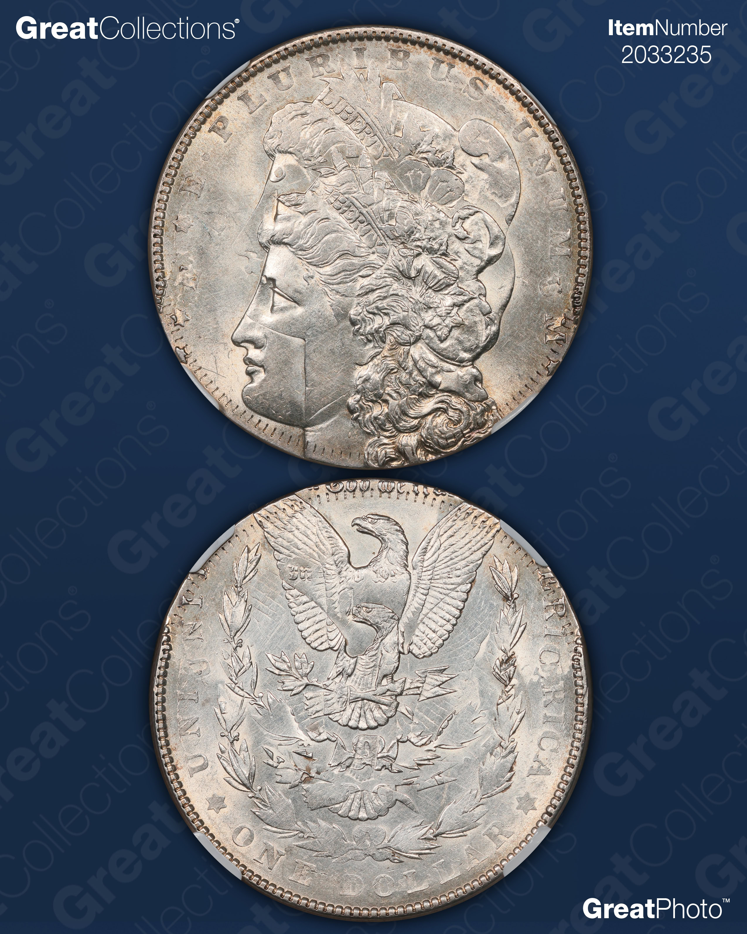 Mint Error 1887 Morgan Silver Dollar Double Struck 2nd Strike 25