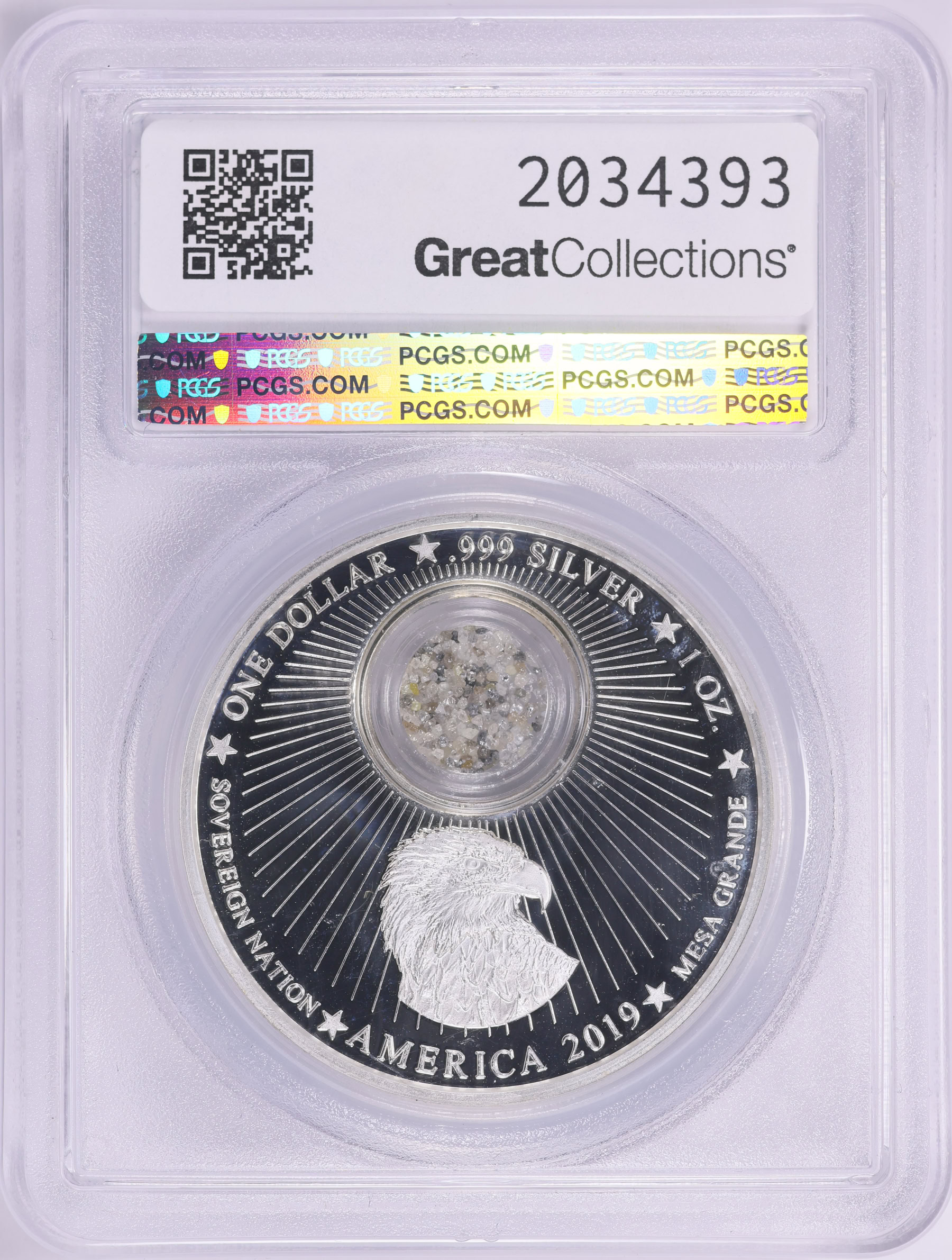 Mesa Grande Sovereign Nation 2019 Colorized Silver Dollar Apollo 11 ...