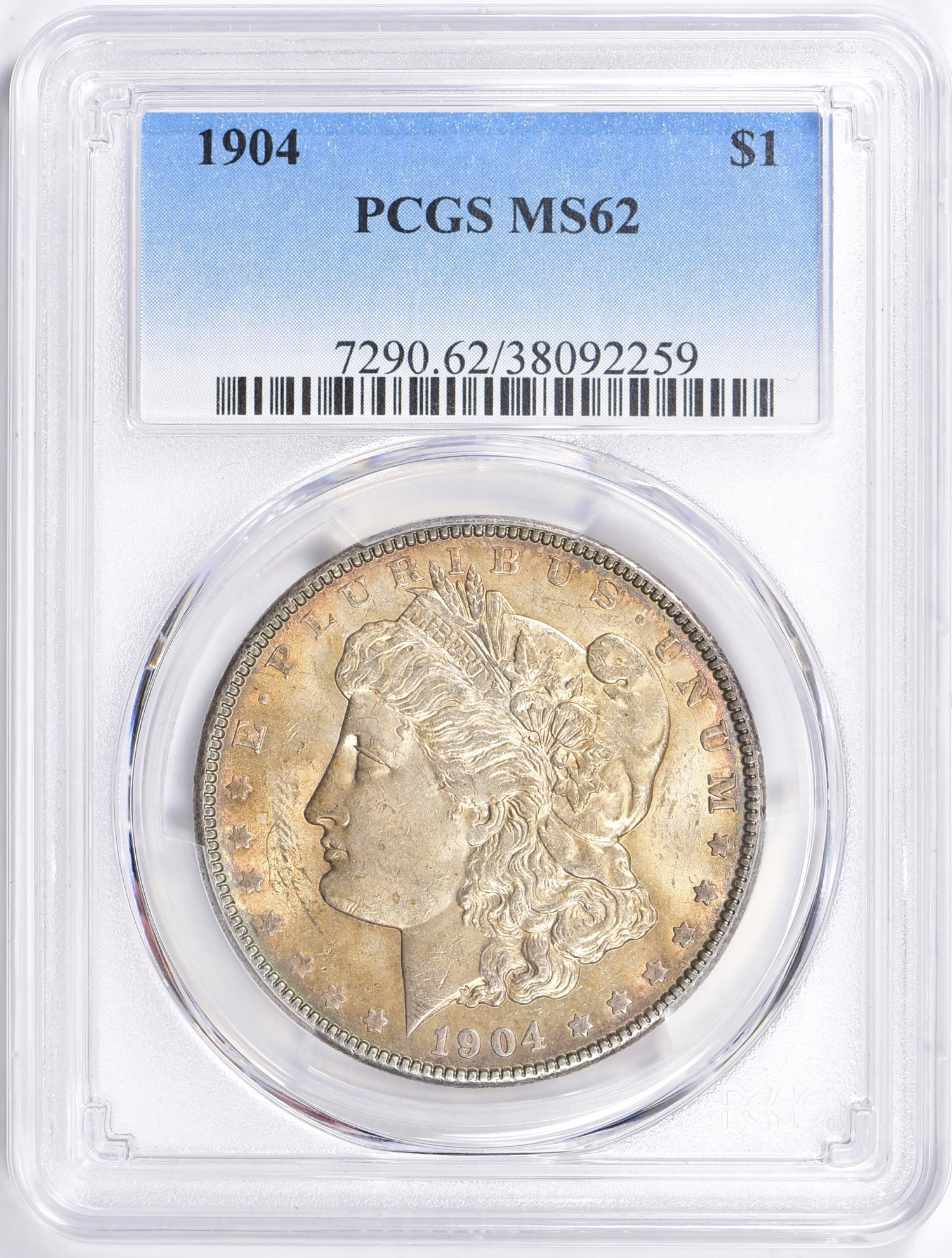 1904 Morgan Silver Dollar PCGS MS-62 (Toned) (Item 2034641