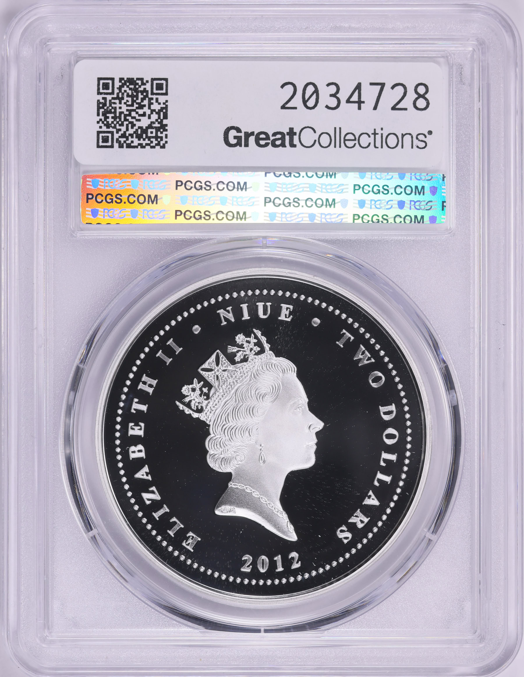 Niue 2012 Colorized Silver $2 Titanic 100th Anniversary KM-638 