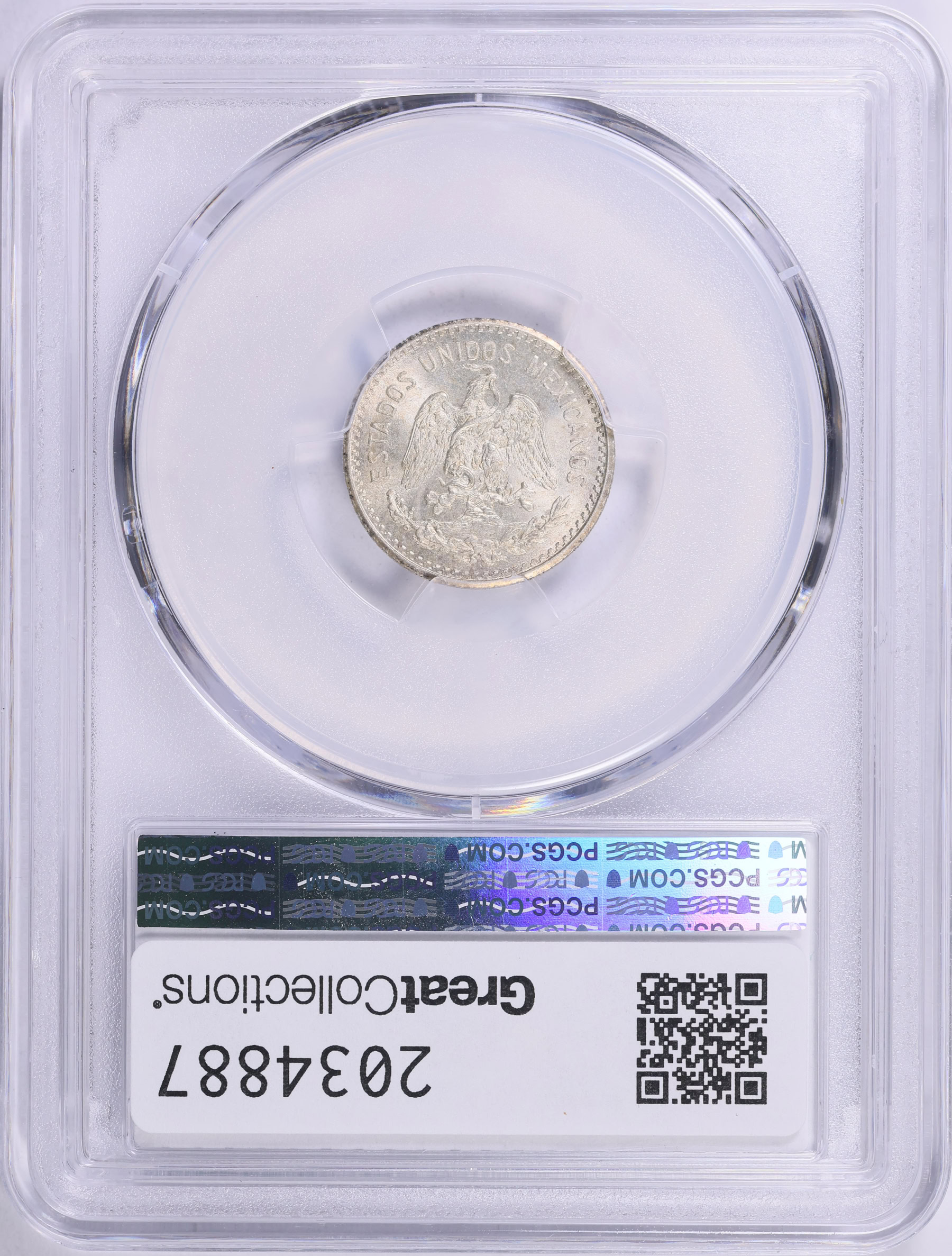 Mexico 1910/00-M Silver 10 Centavos KM-428 PCGS MS-65 (Item