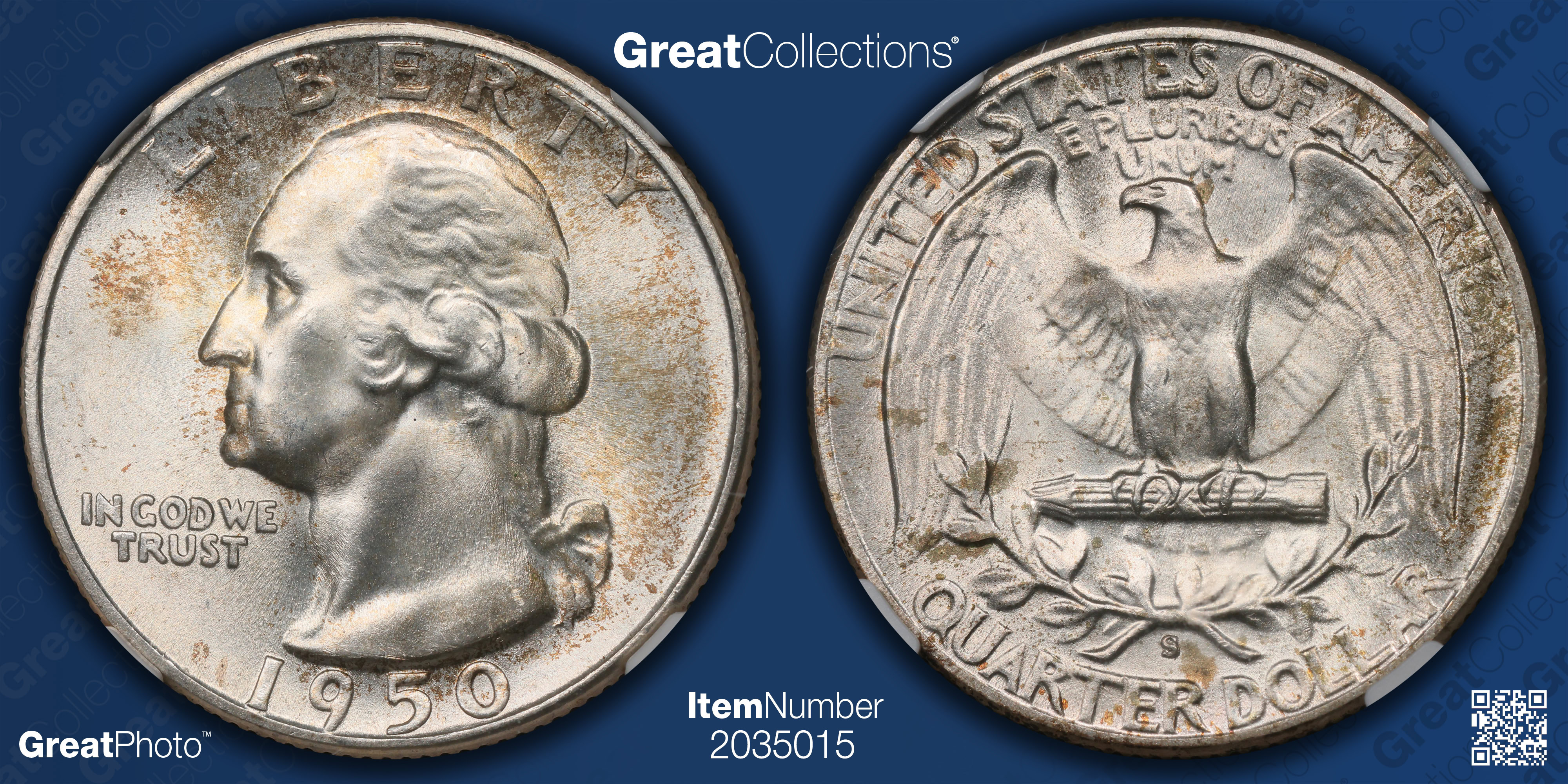 1950-S Washington Quarter NGC MS-67+ (Item 2035015