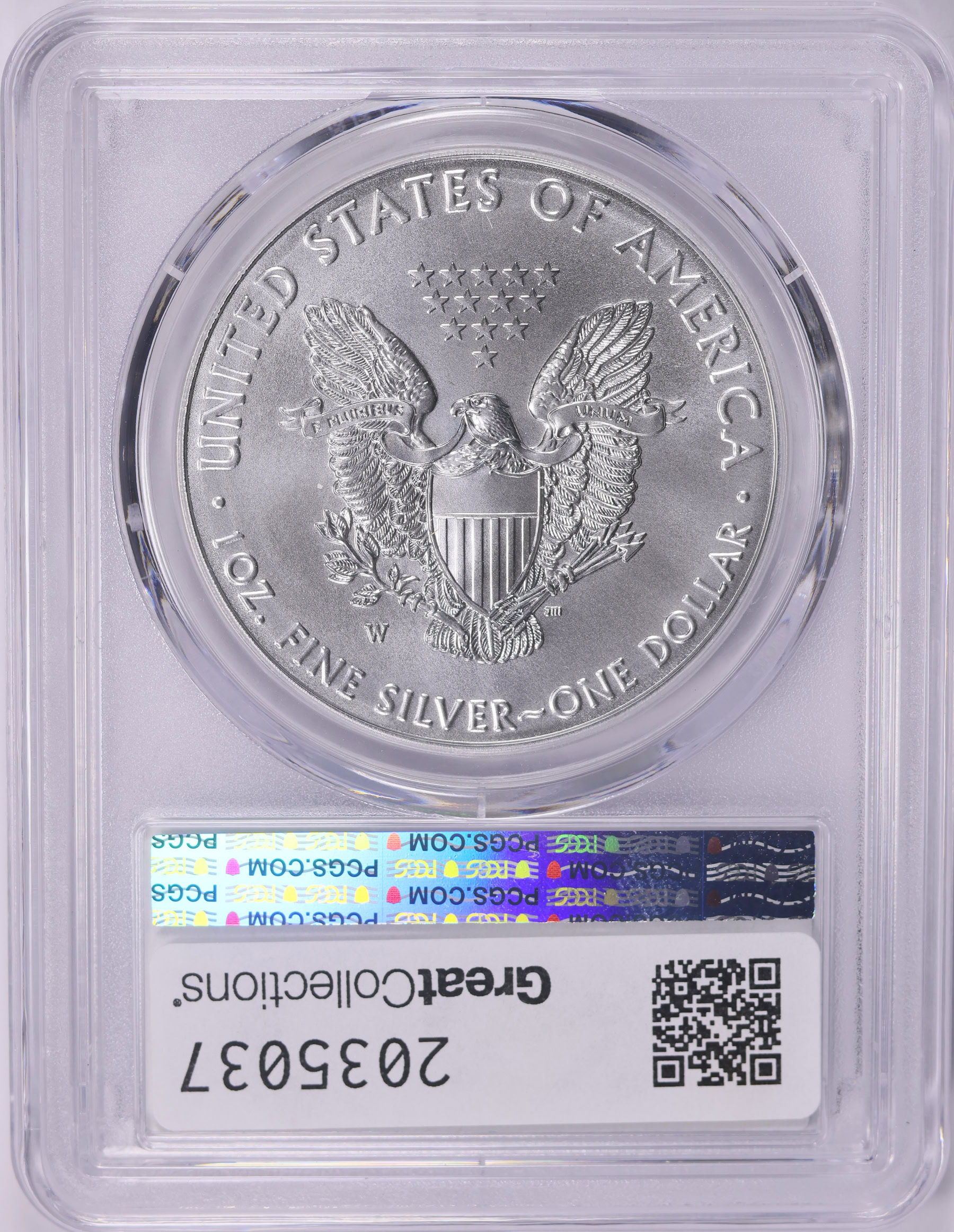 2016-W $1 Silver Eagle Burnished Lettered Edge 30th Anniversary