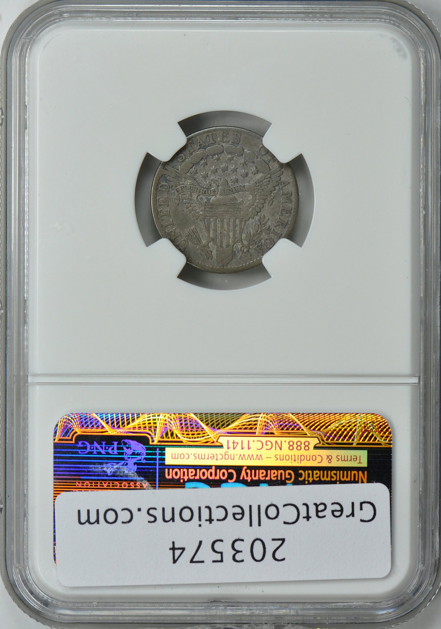 1800 Draped Bust Dime NGC VF-20 (Toned) (Item 203574