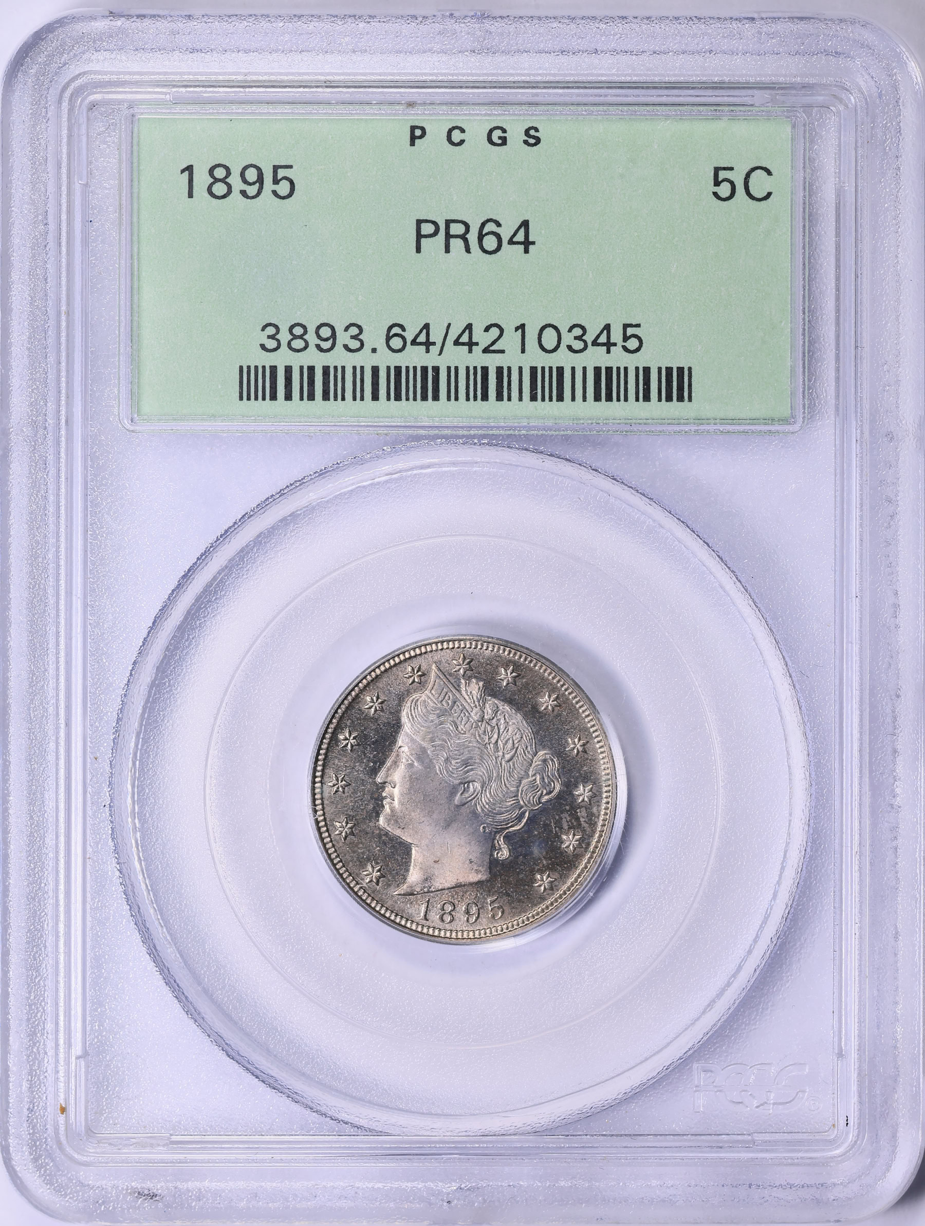 1895 Liberty Nickel PCGS Proof-64 OGH (Item 2035780