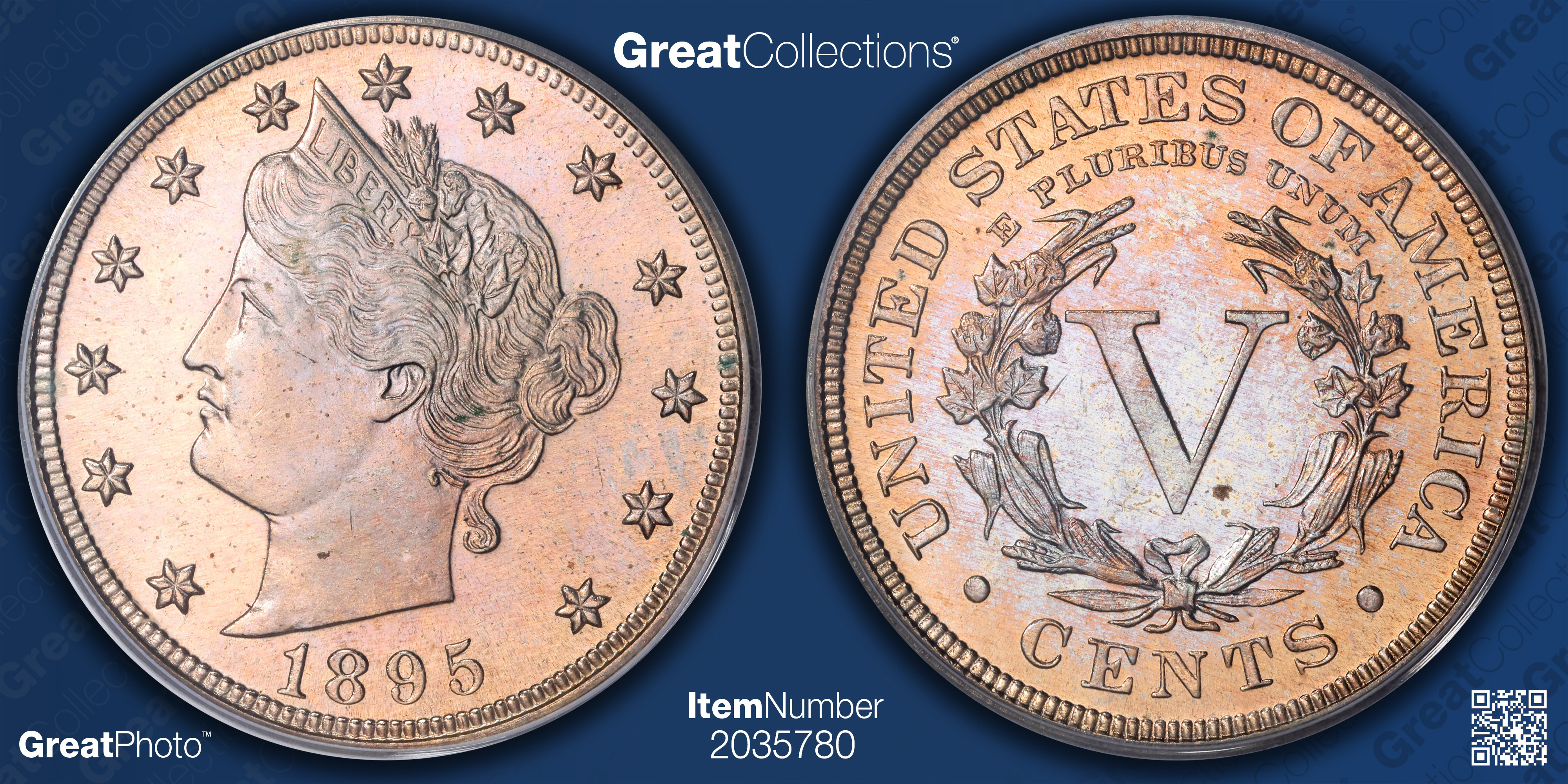 1895 Liberty Nickel PCGS Proof-64 OGH (Item 2035780