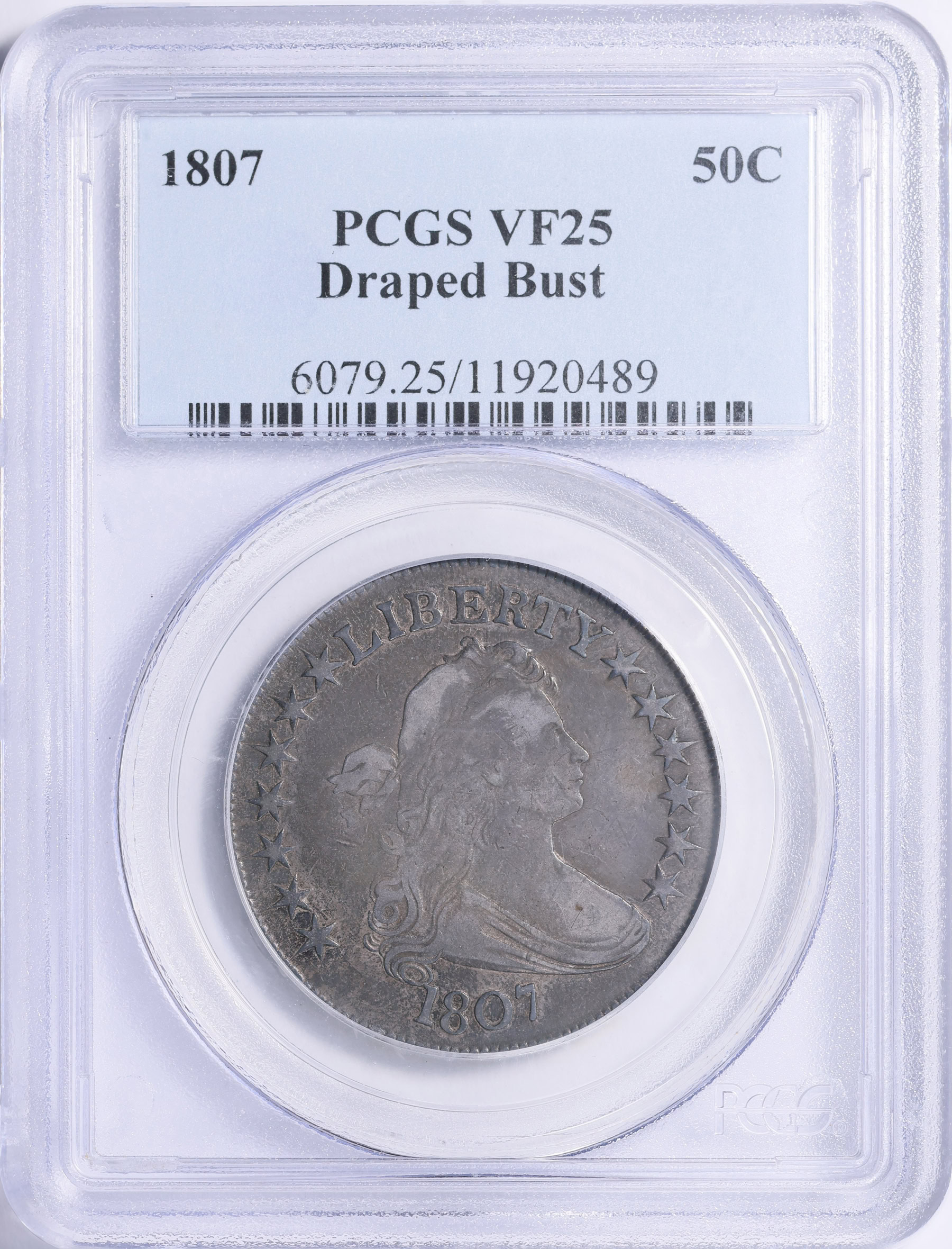 1807 Draped Bust Half Dollar PCGS VF-25 (Item 2035823