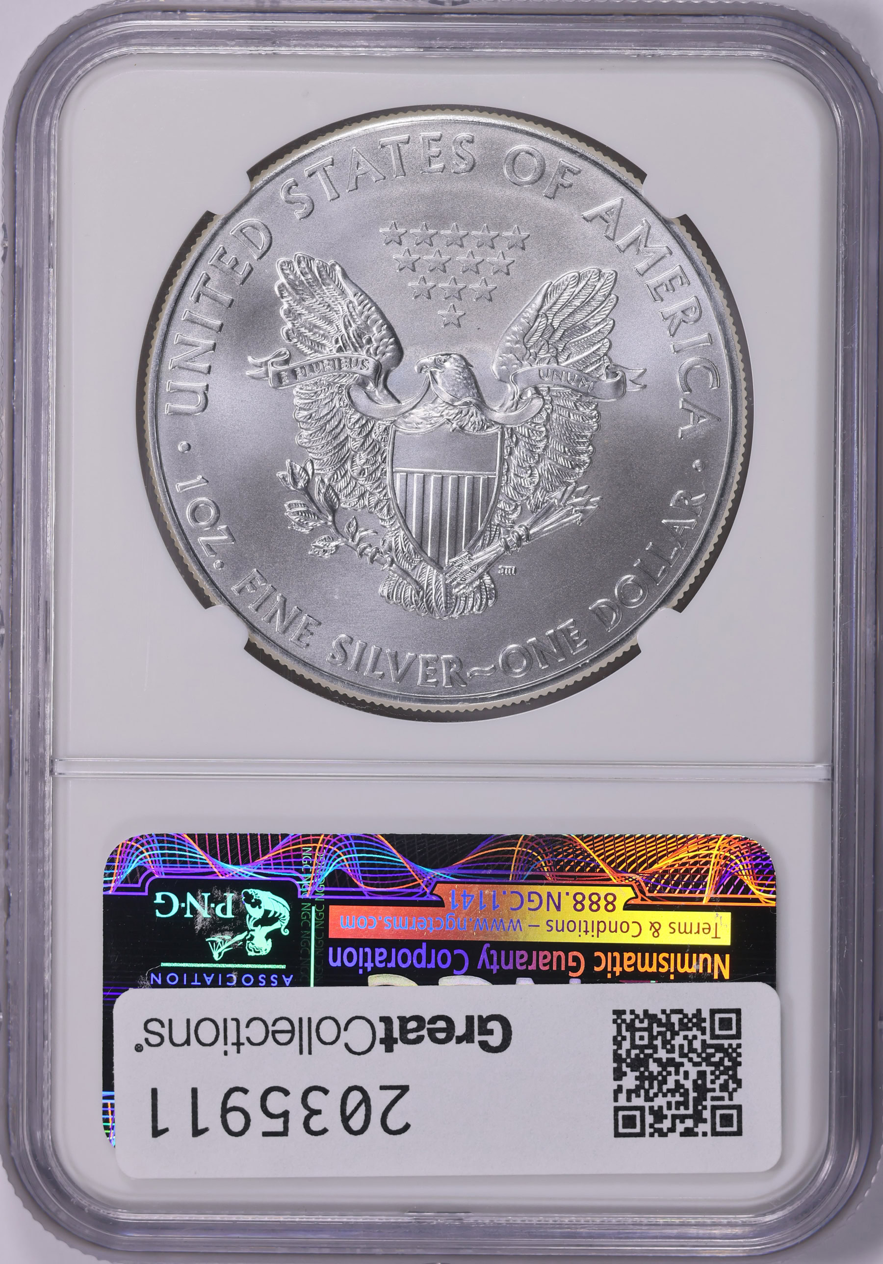 2011 $1 Silver Eagle Early Releases NGC MS-70 (Item 2035911