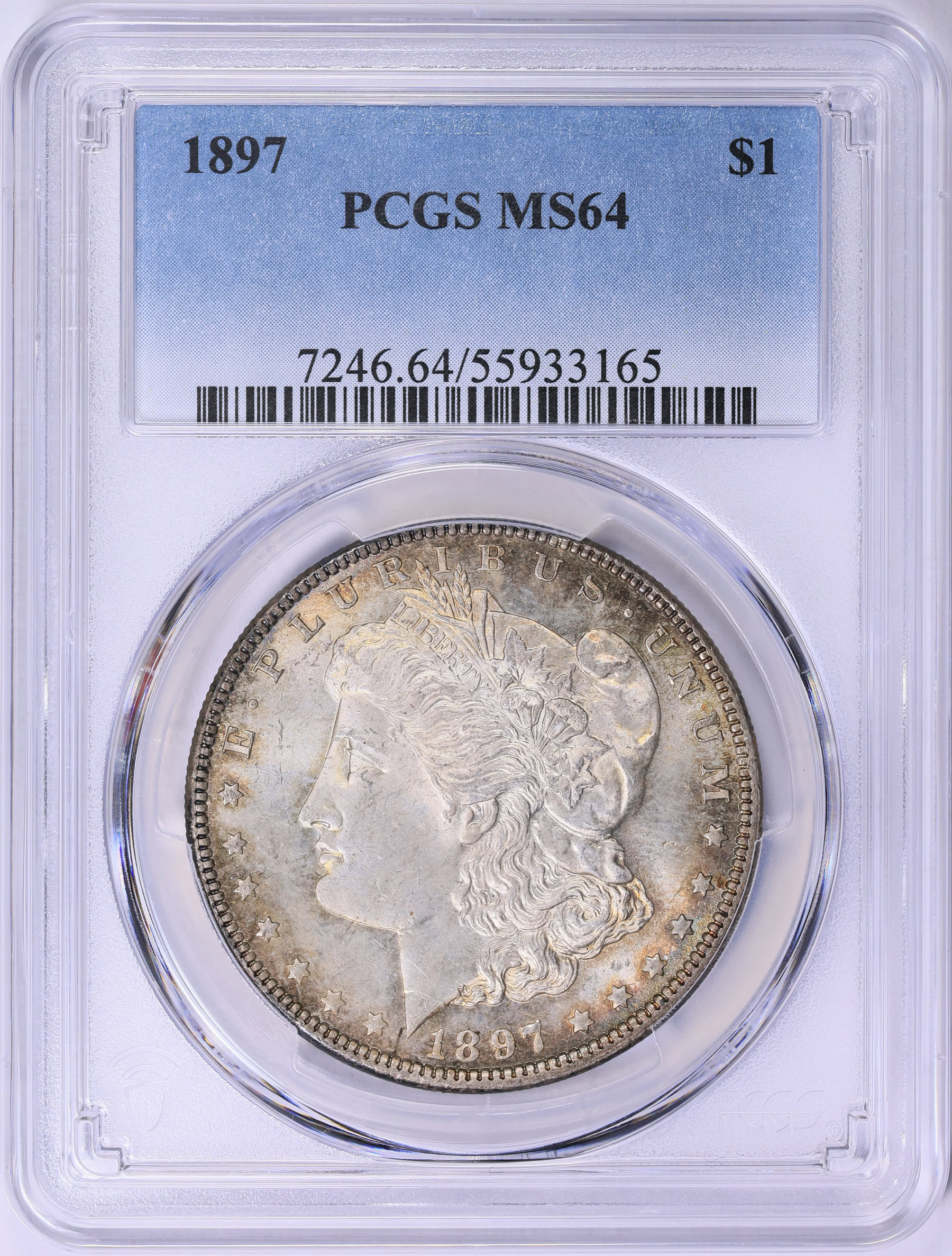 1897 Morgan Silver Dollar PCGS MS-64 (Toned) (Item 2036043 ...