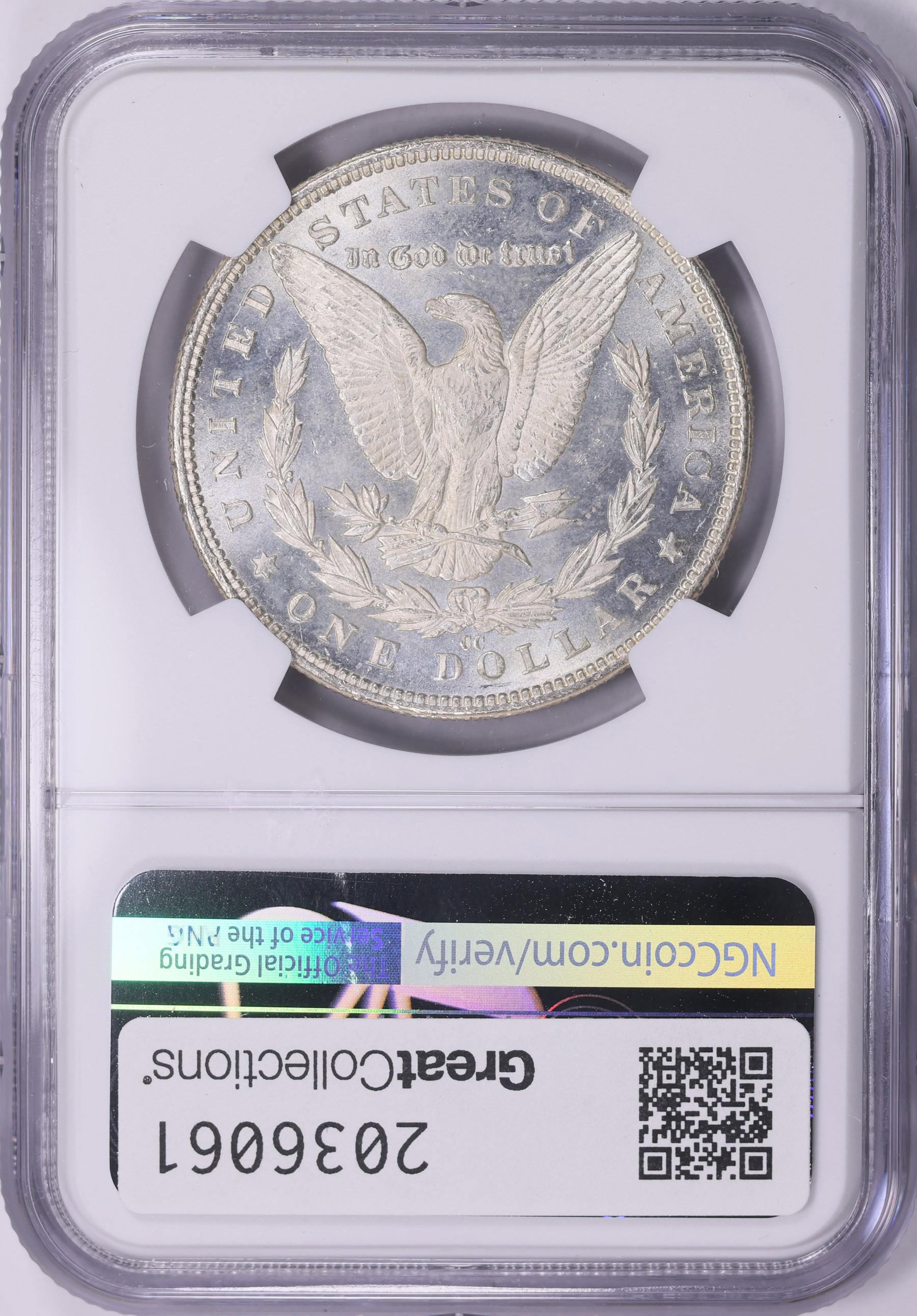 1883-CC Morgan Silver Dollar NGC MS-62 (Item 2036061