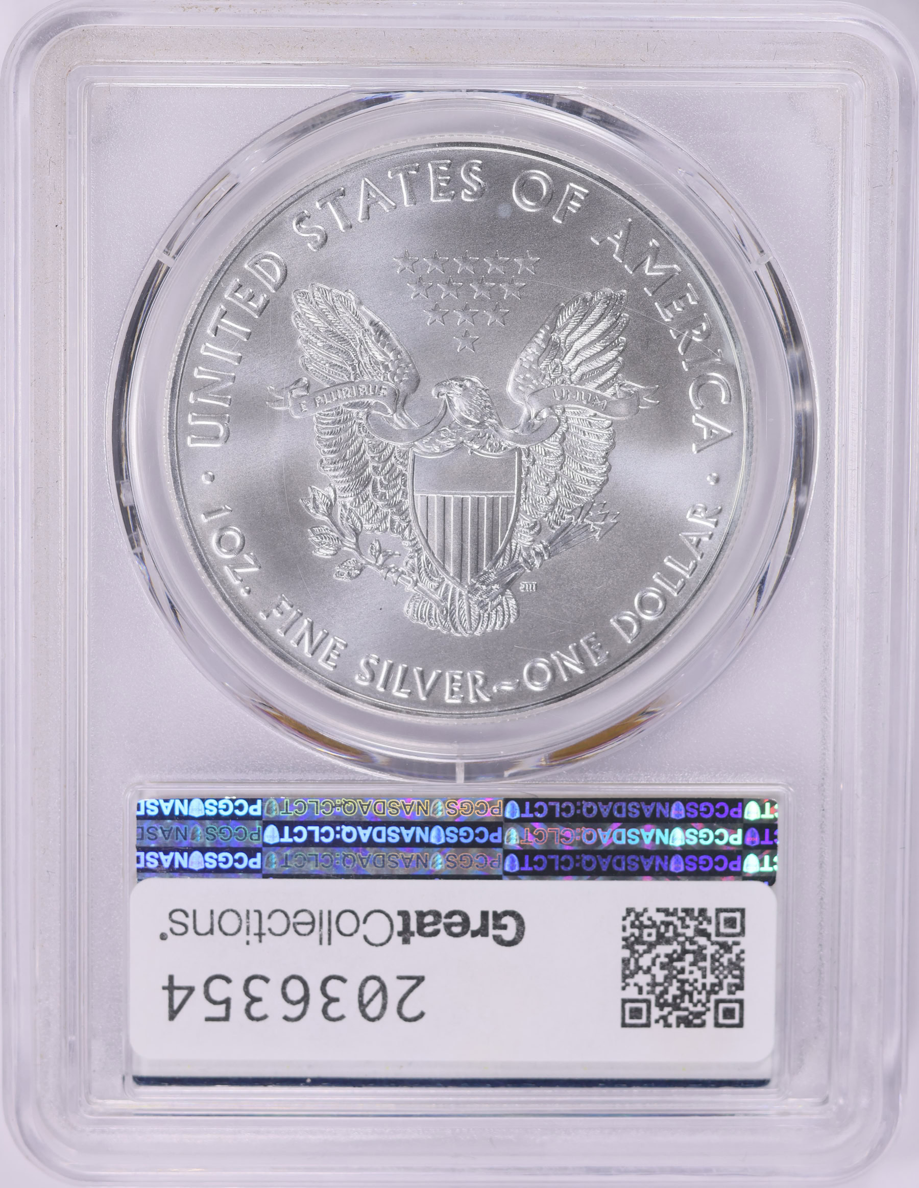 2020 $1 Silver Eagle Early Issue PCGS MS-69 (Item 2036354