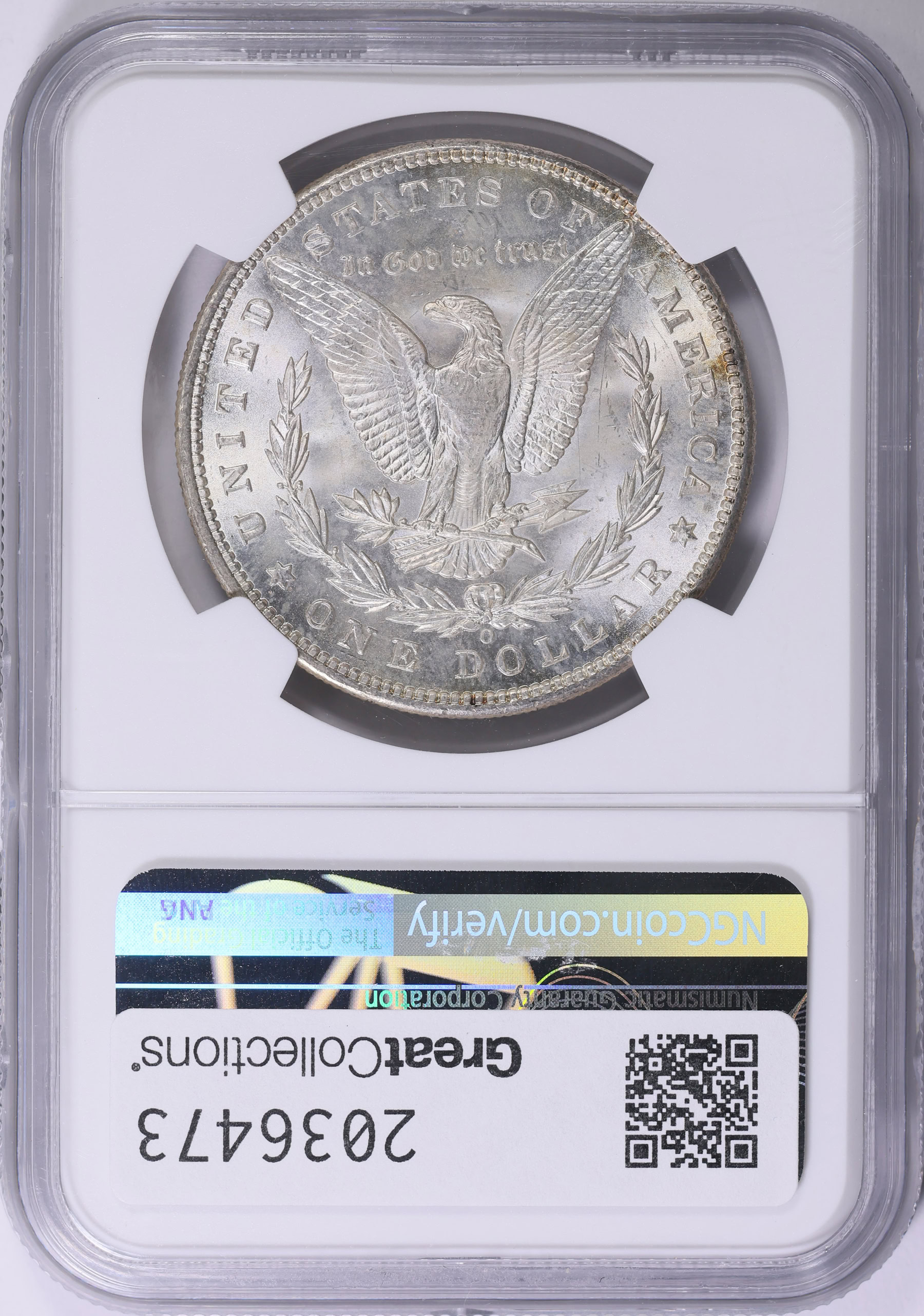 1898-O Morgan Silver Dollar NGC MS-65 (Pittman Act Label) (Item