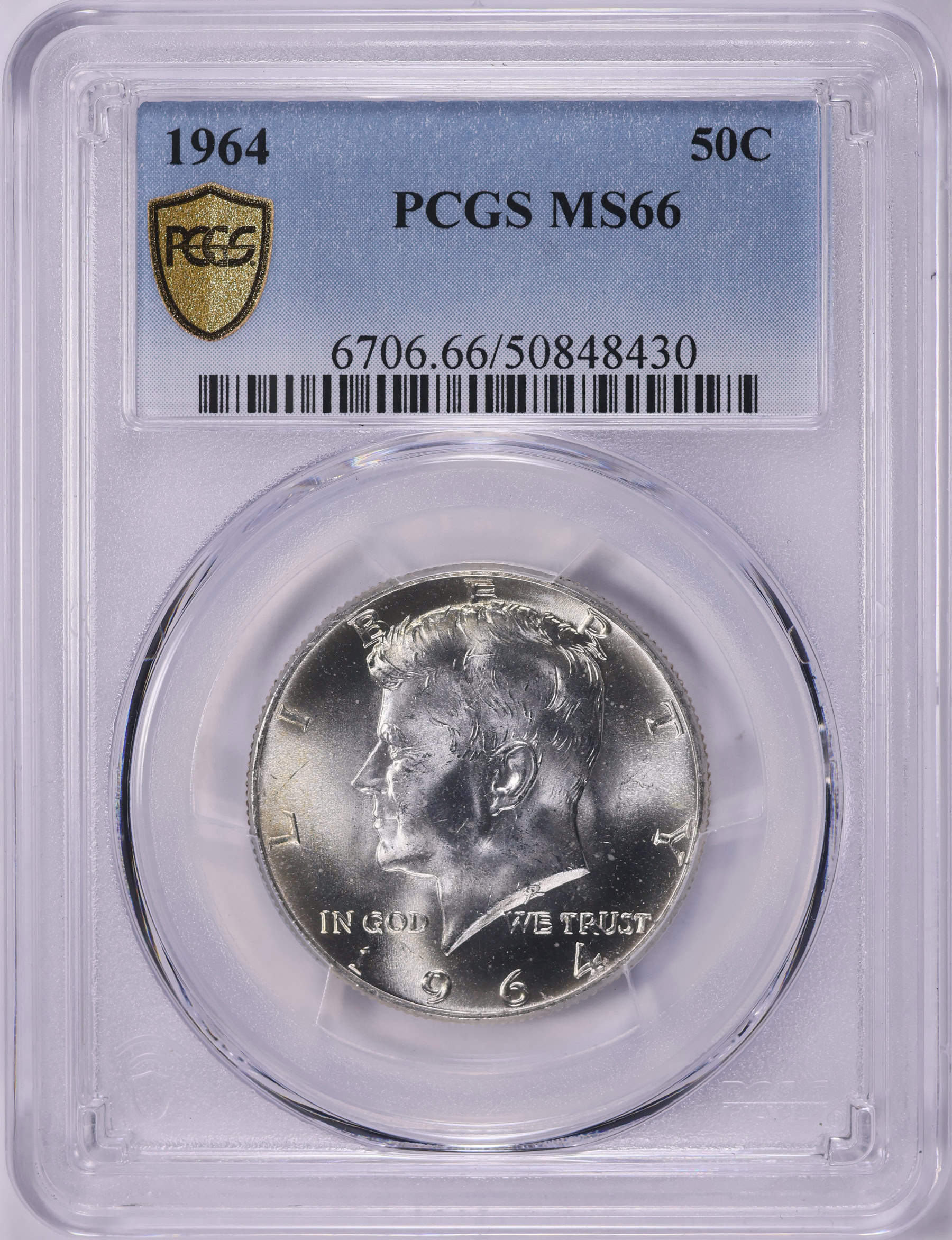 1964 Kennedy Half Dollar PCGS MS-66 (Item 2036585